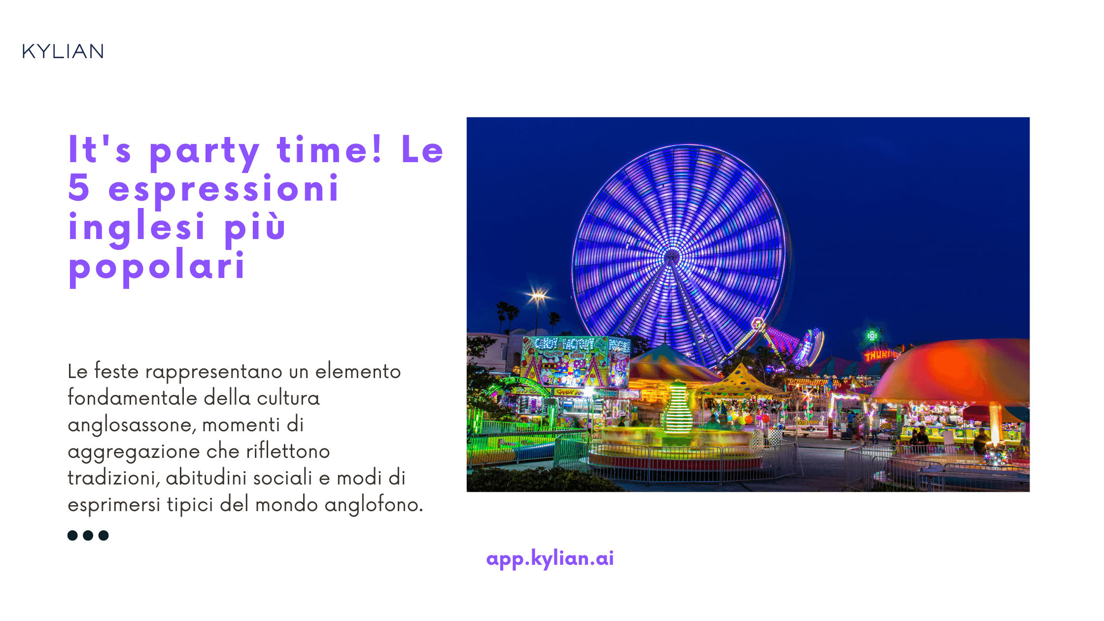 It's party time! Le 5 espressioni inglesi più popolari