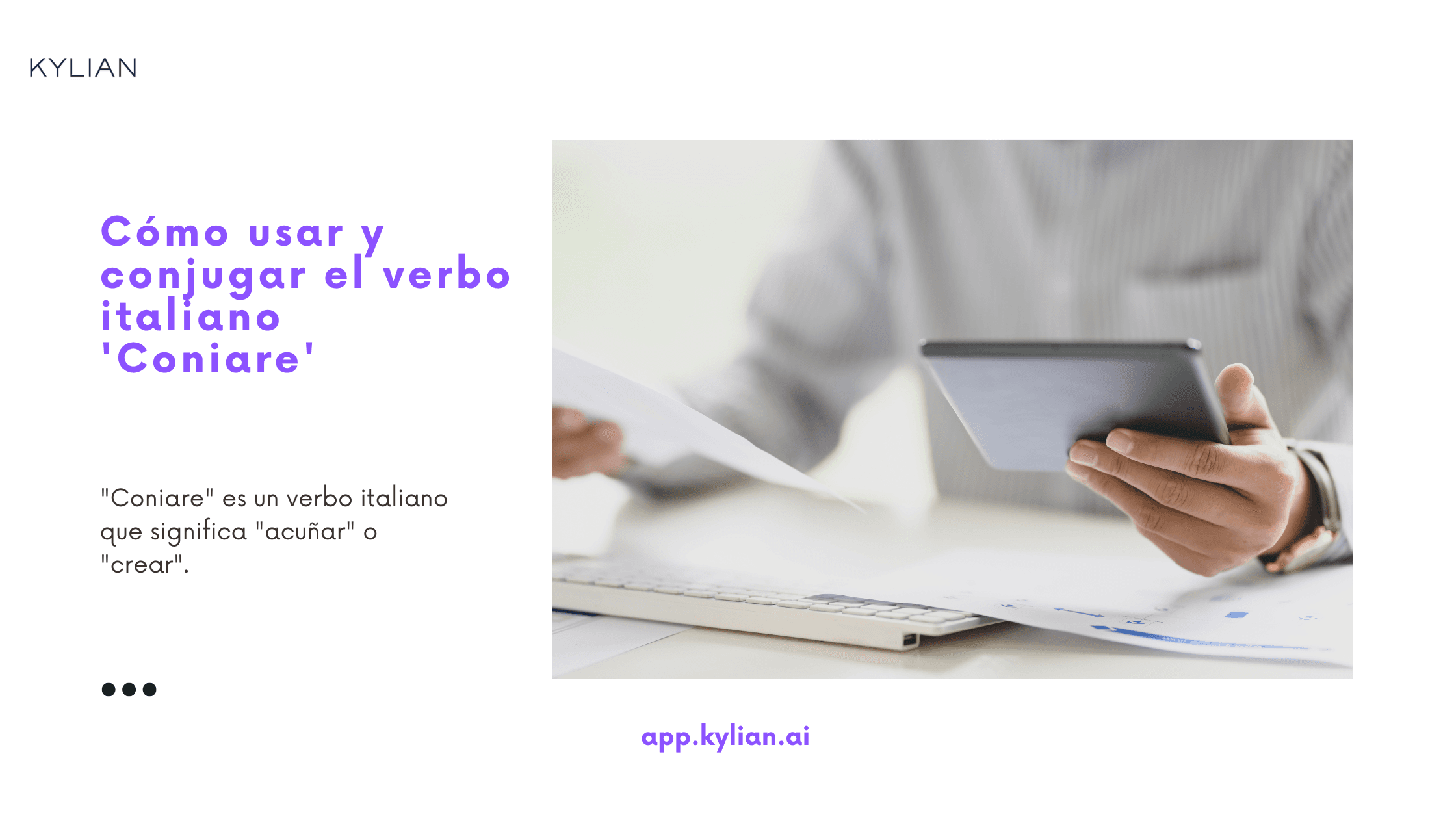 Cómo usar y conjugar el verbo italiano 'Coniare'