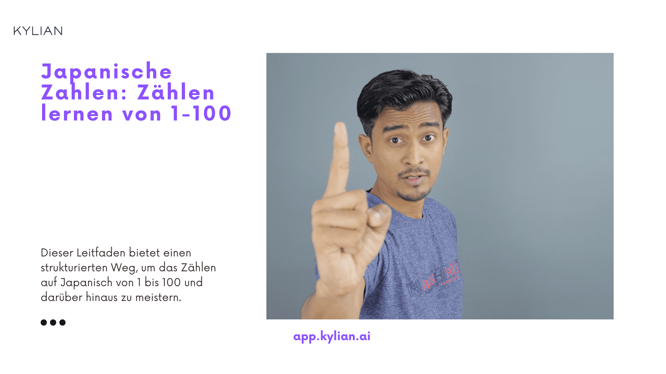 Japanische Zahlen: Zählen lernen von 1-100