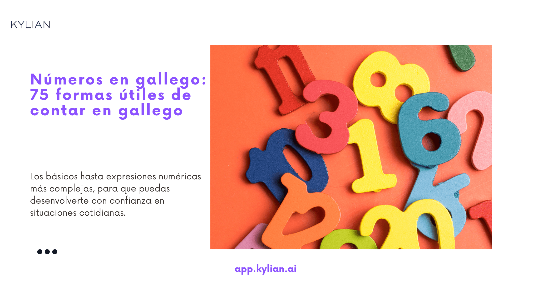 Números en gallego: 75 formas útiles de contar en gallego