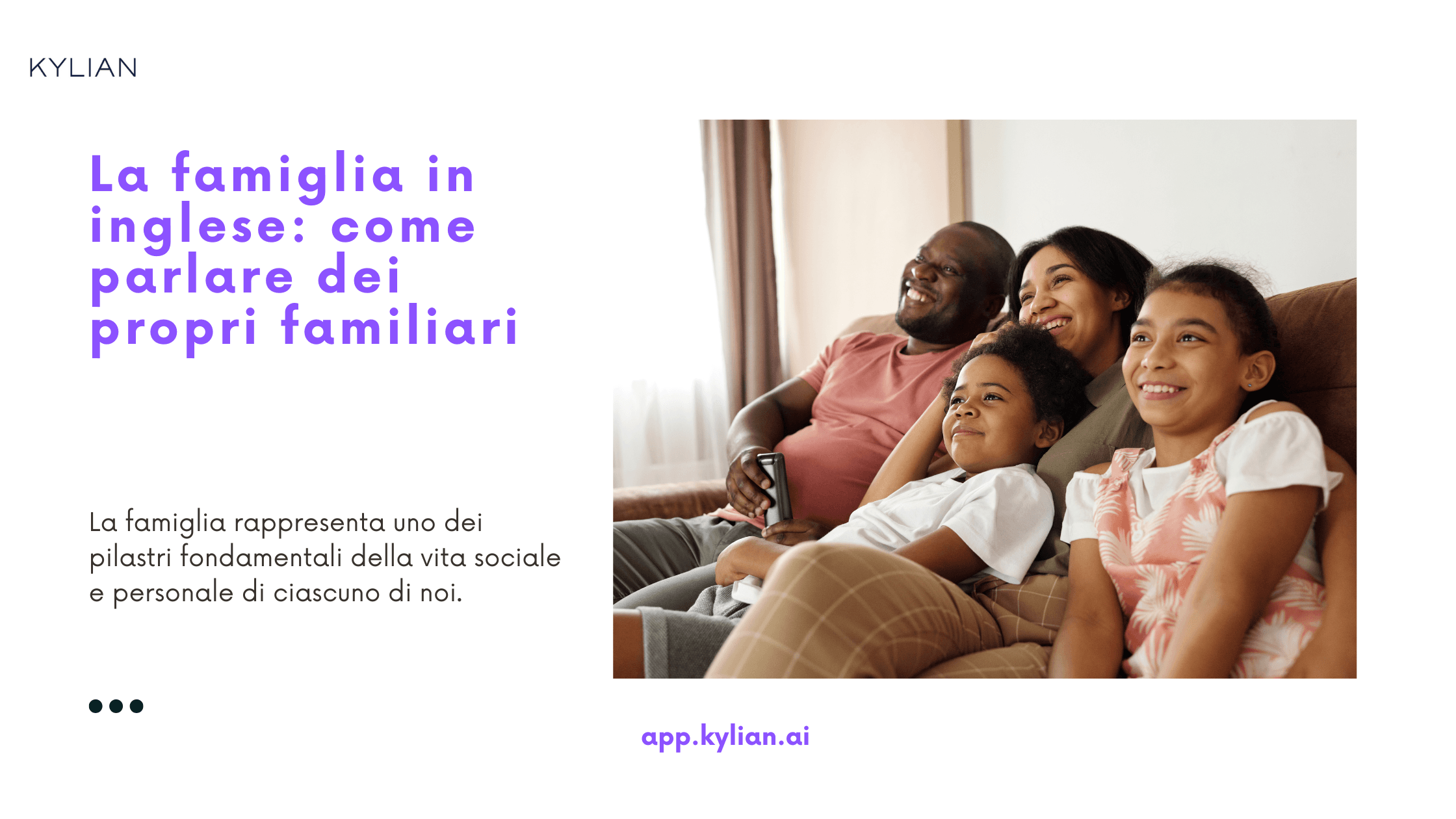 La famiglia in inglese: come parlare dei propri familiari