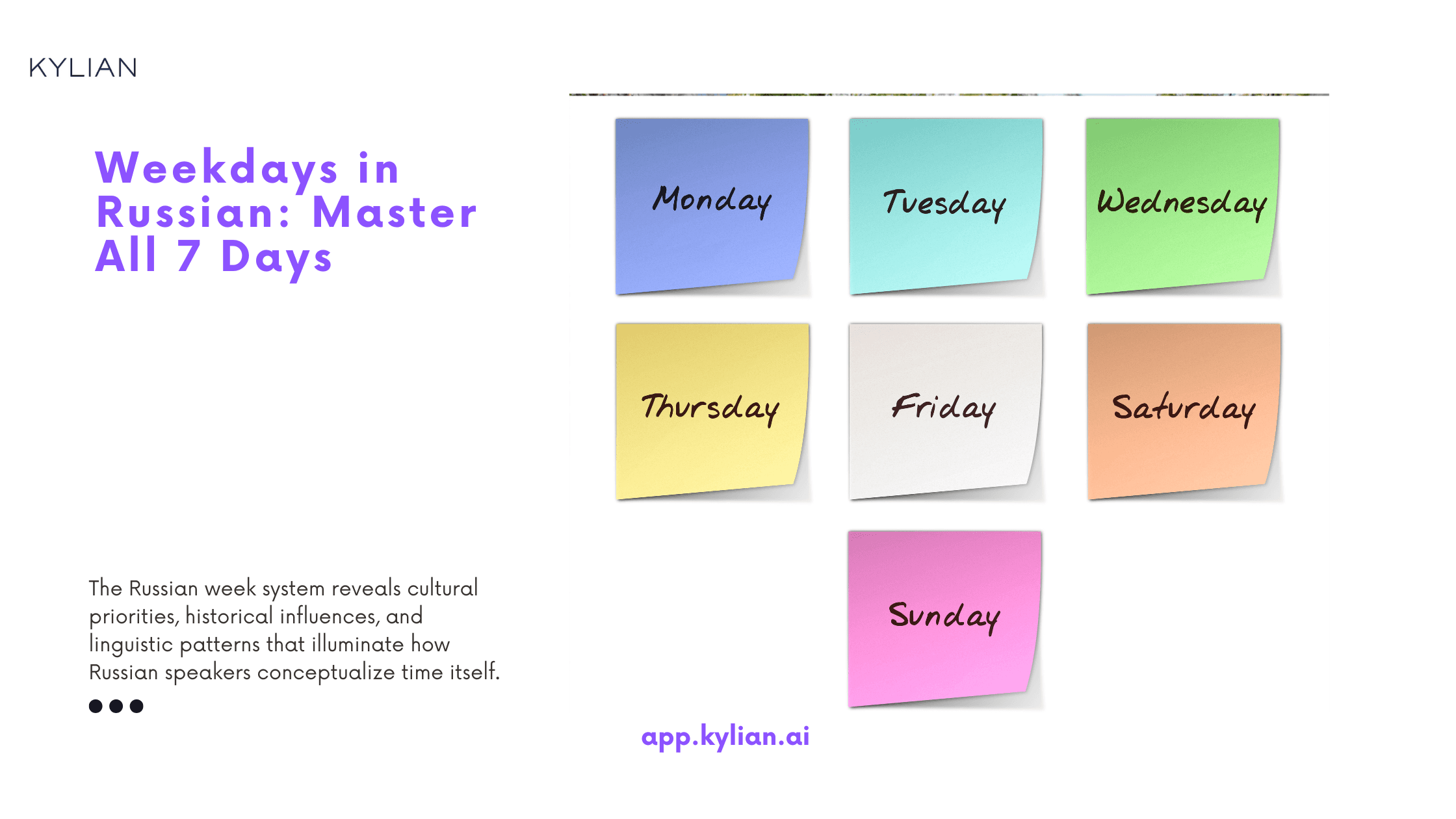 Weekdays in Russian: Master All 7 Days