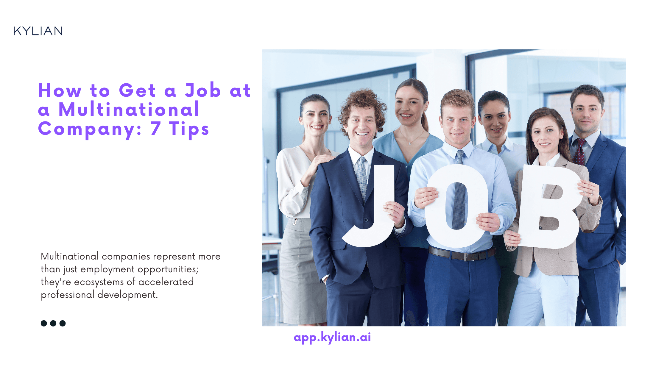 How to Get a Job at a Multinational Company: 7 Tips