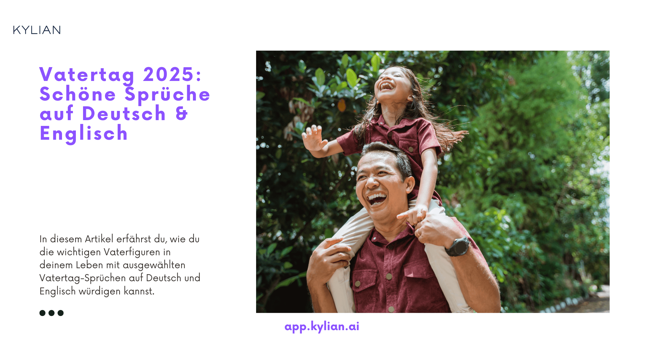 Vatertag 2025: Schöne Sprüche auf Deutsch & Englisch