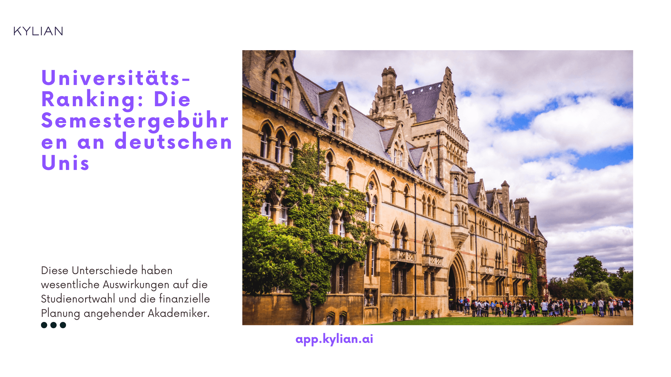 Universitäts-Ranking: Die Semestergebühren an deutschen Unis