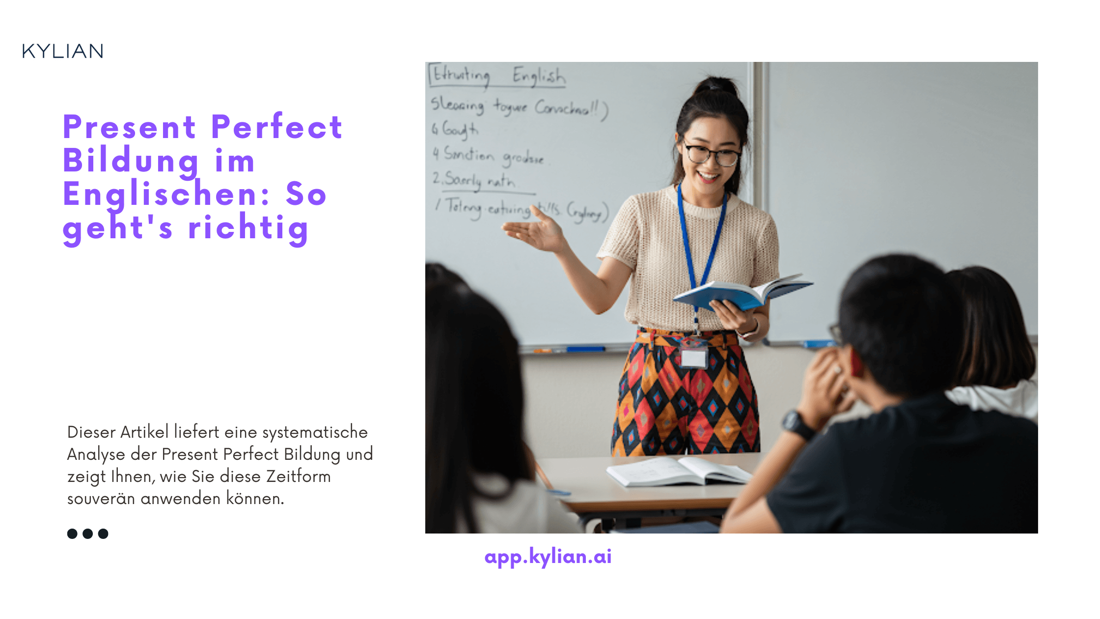 Present Perfect Bildung im Englischen: So geht's richtig
