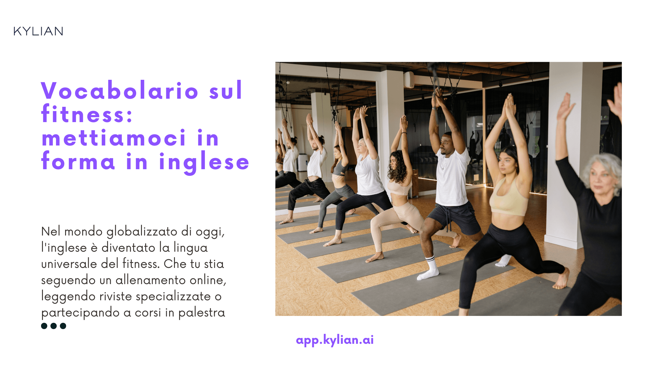 Vocabolario sul fitness: mettiamoci in forma in inglese