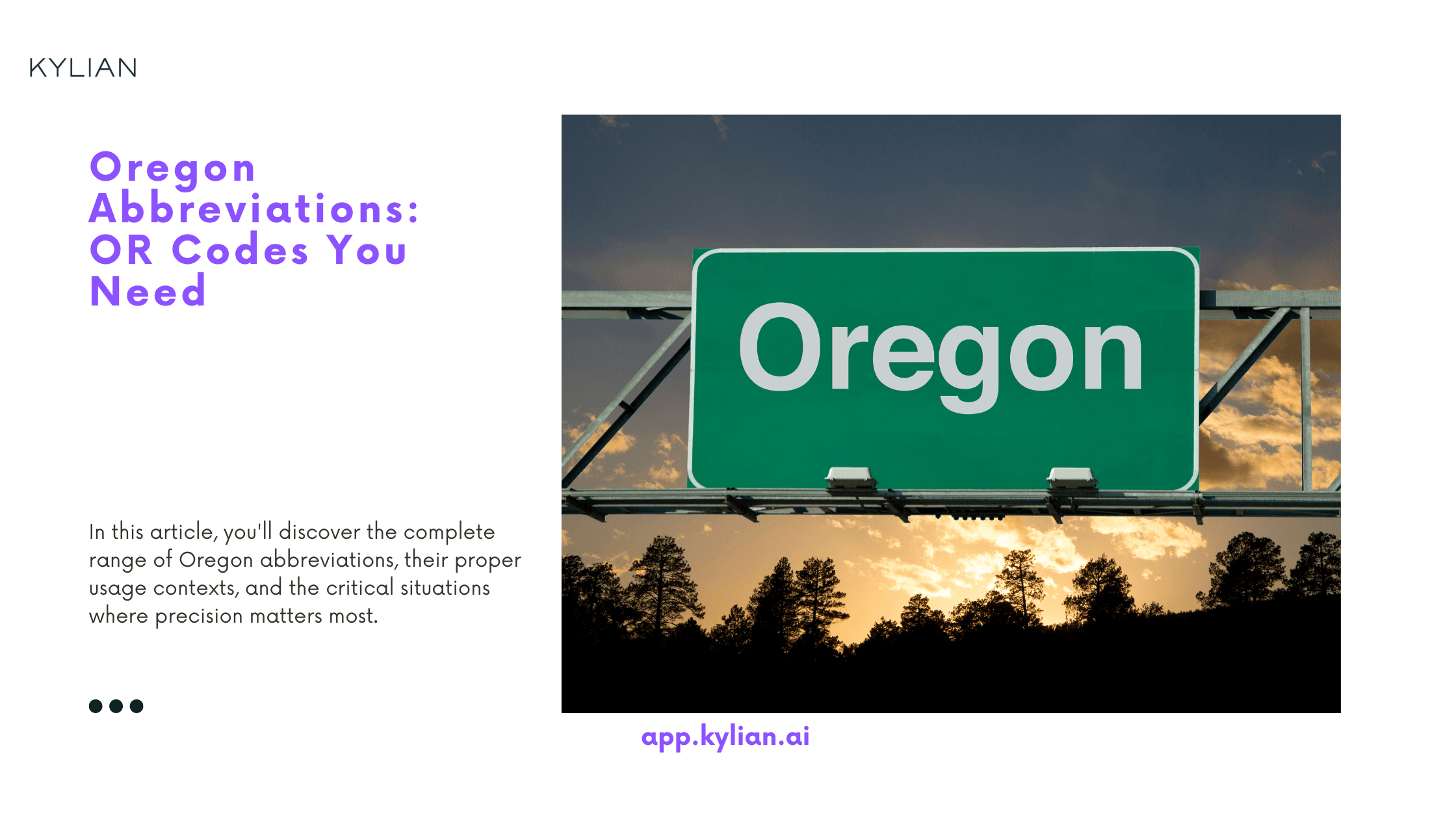 Oregon Abbreviations: OR Codes You Need