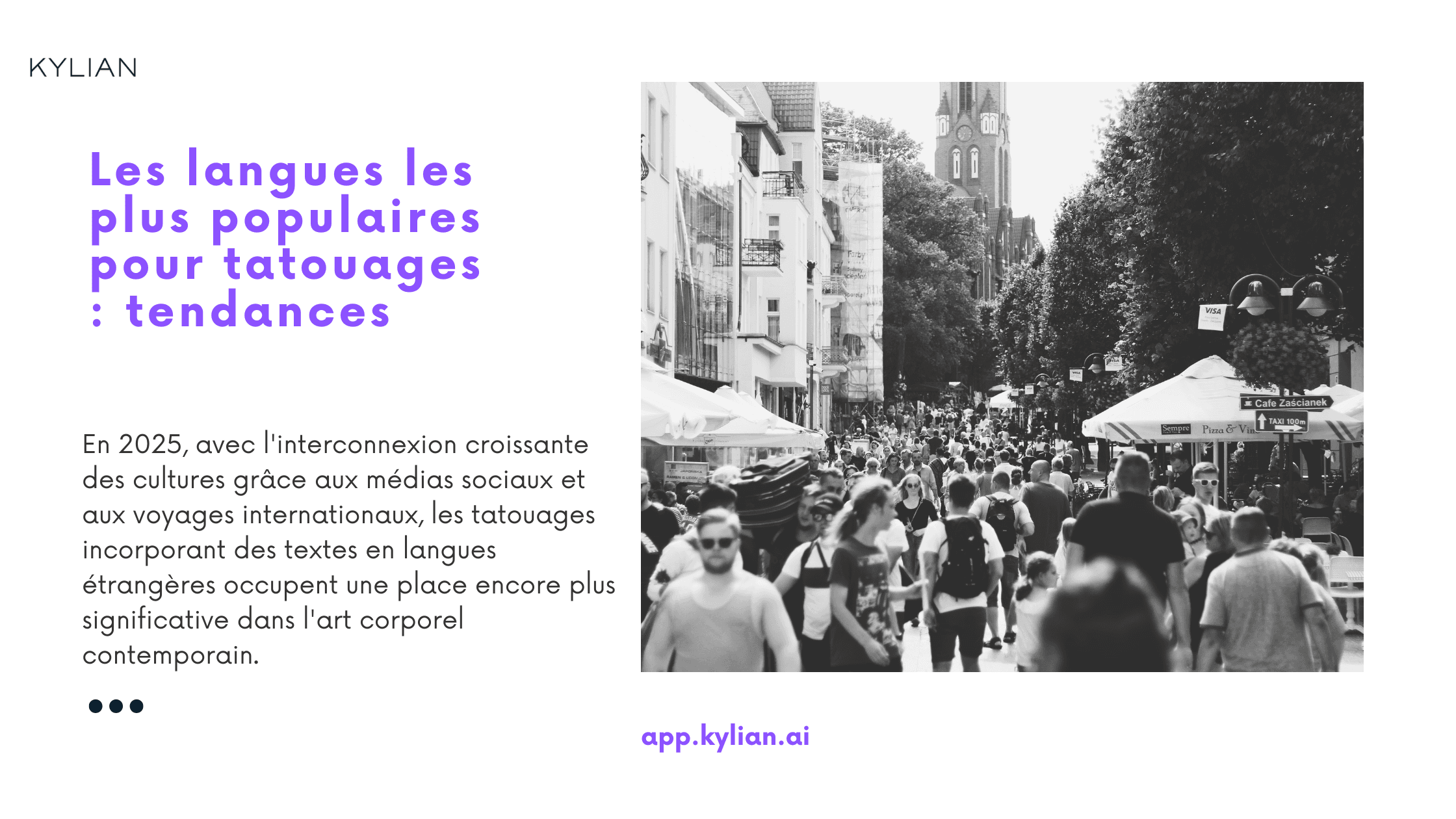 Les langues les plus populaires pour tatouages : tendances