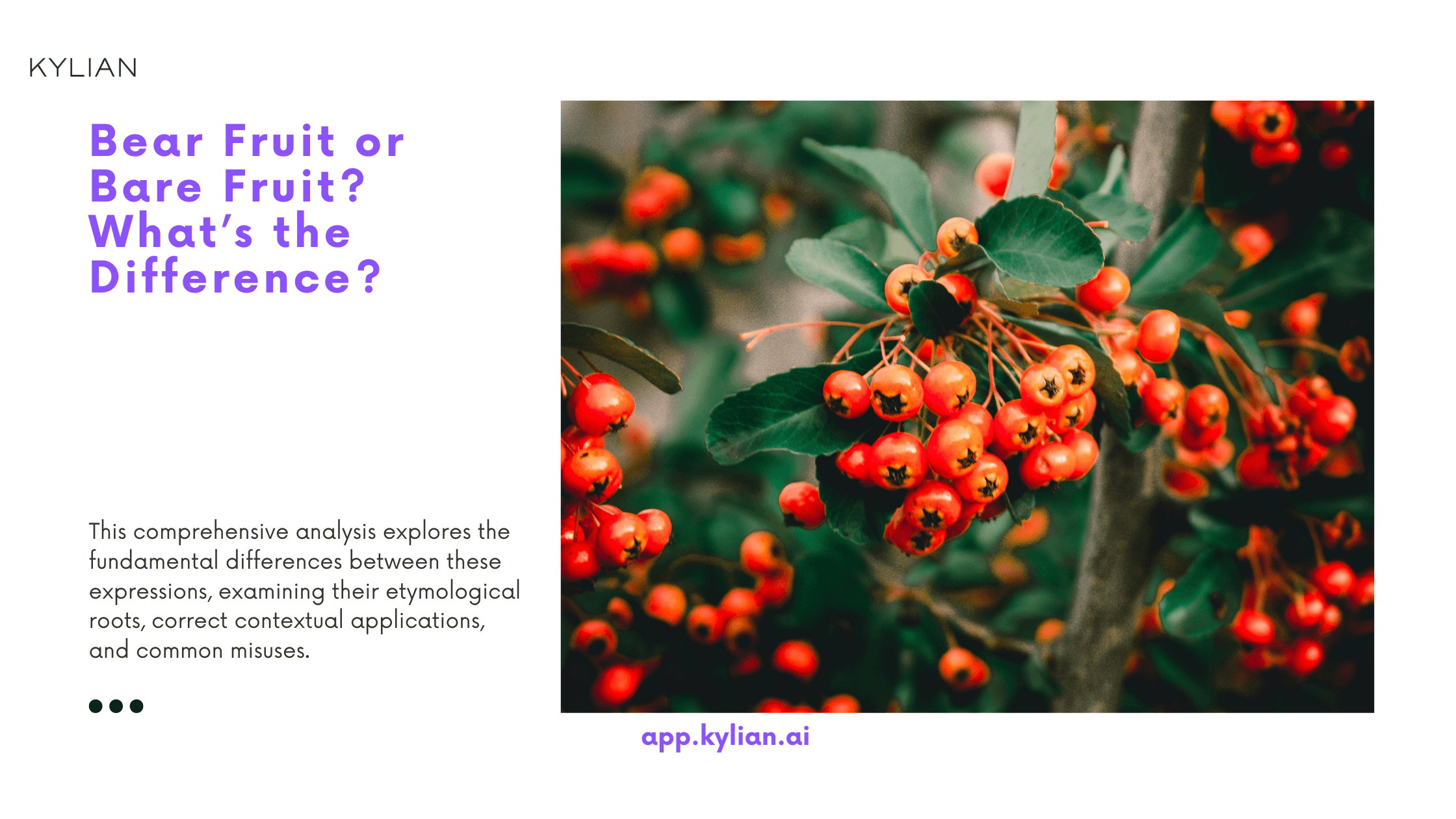 Bear Fruit or Bare Fruit? What’s the Difference?