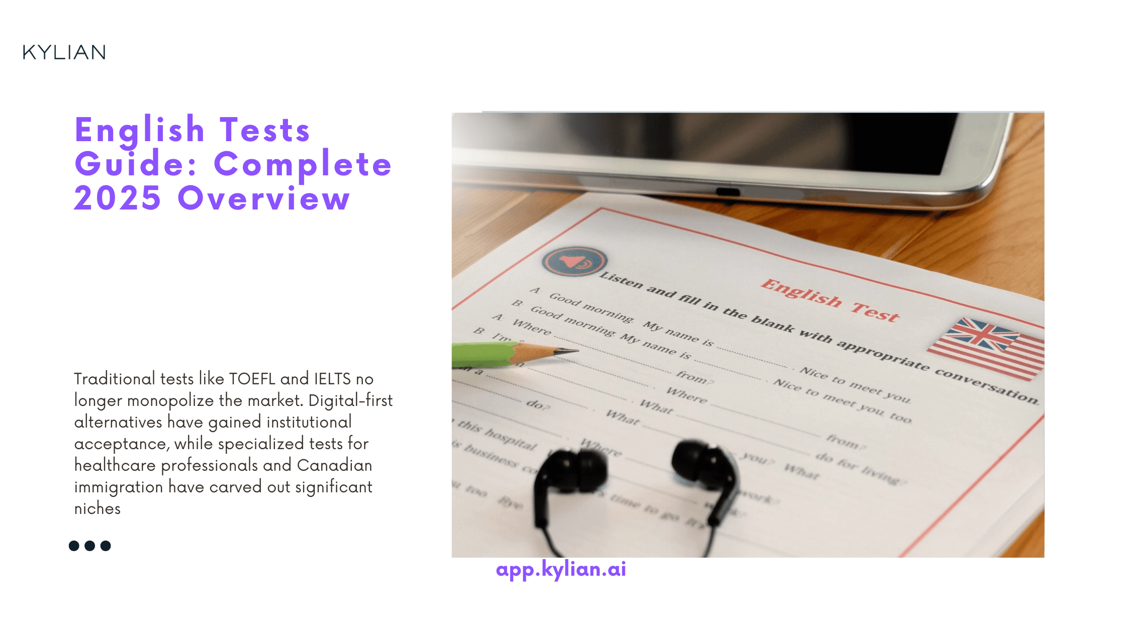 English Tests Guide: Complete 2025 Overview