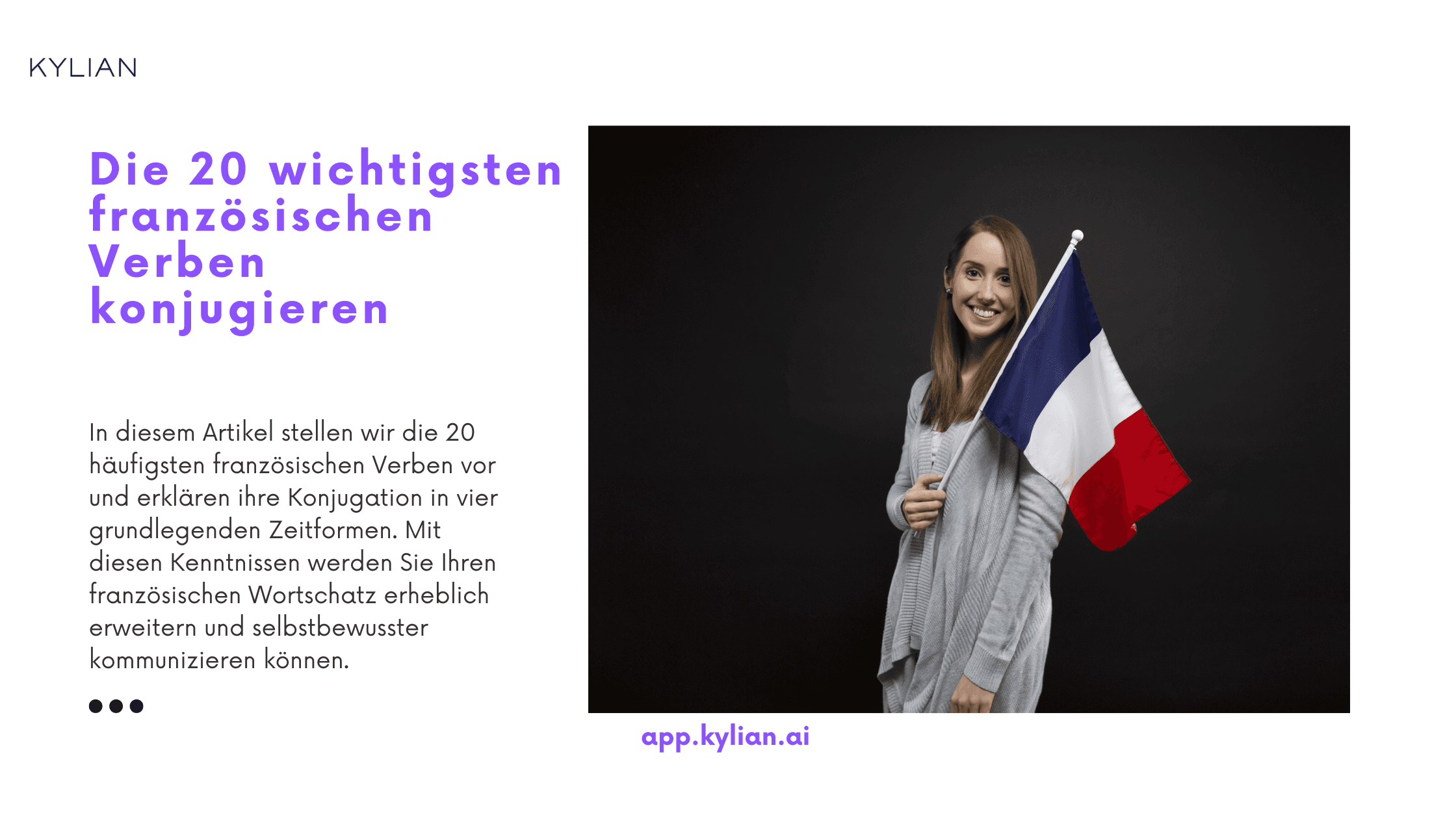 Die 20 wichtigsten französischen Verben konjugieren