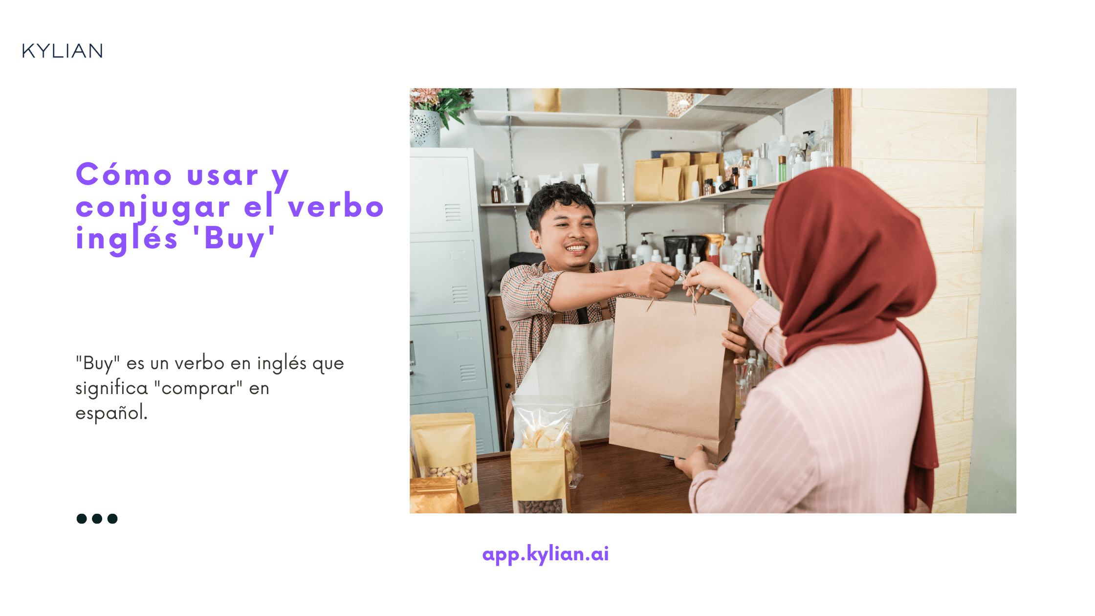 Cómo usar y conjugar el verbo inglés 'Buy'