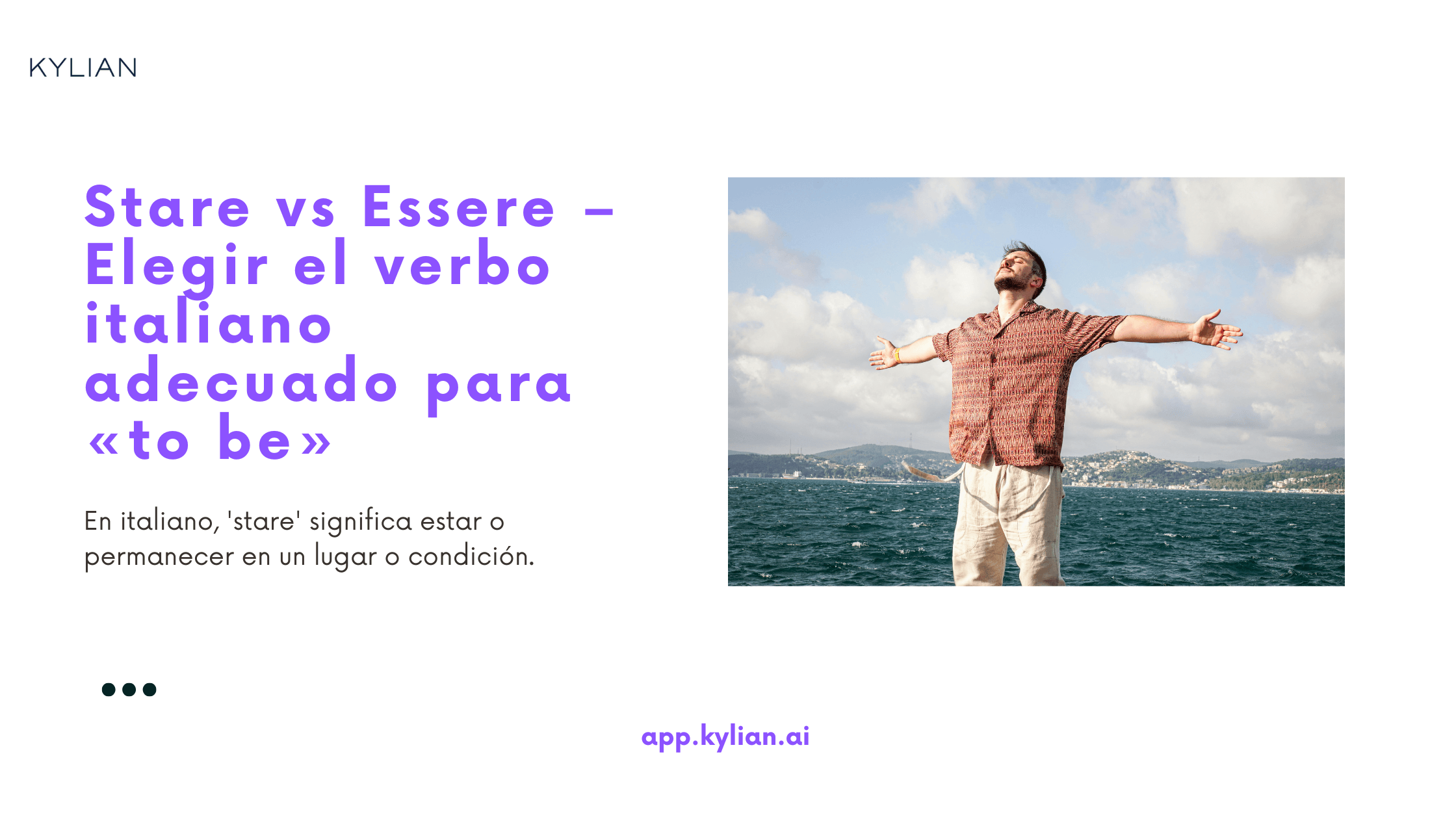 Stare vs Essere – Elegir el verbo italiano adecuado para «To Be»