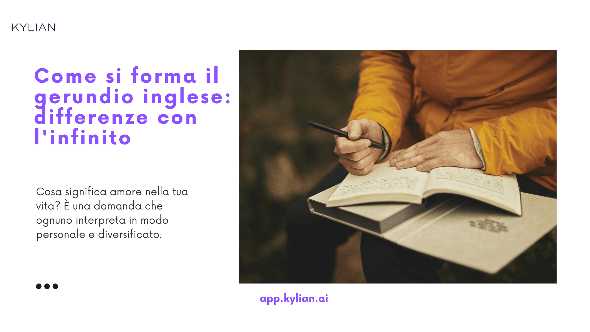 Come si forma il gerundio inglese: differenze con l'infinito