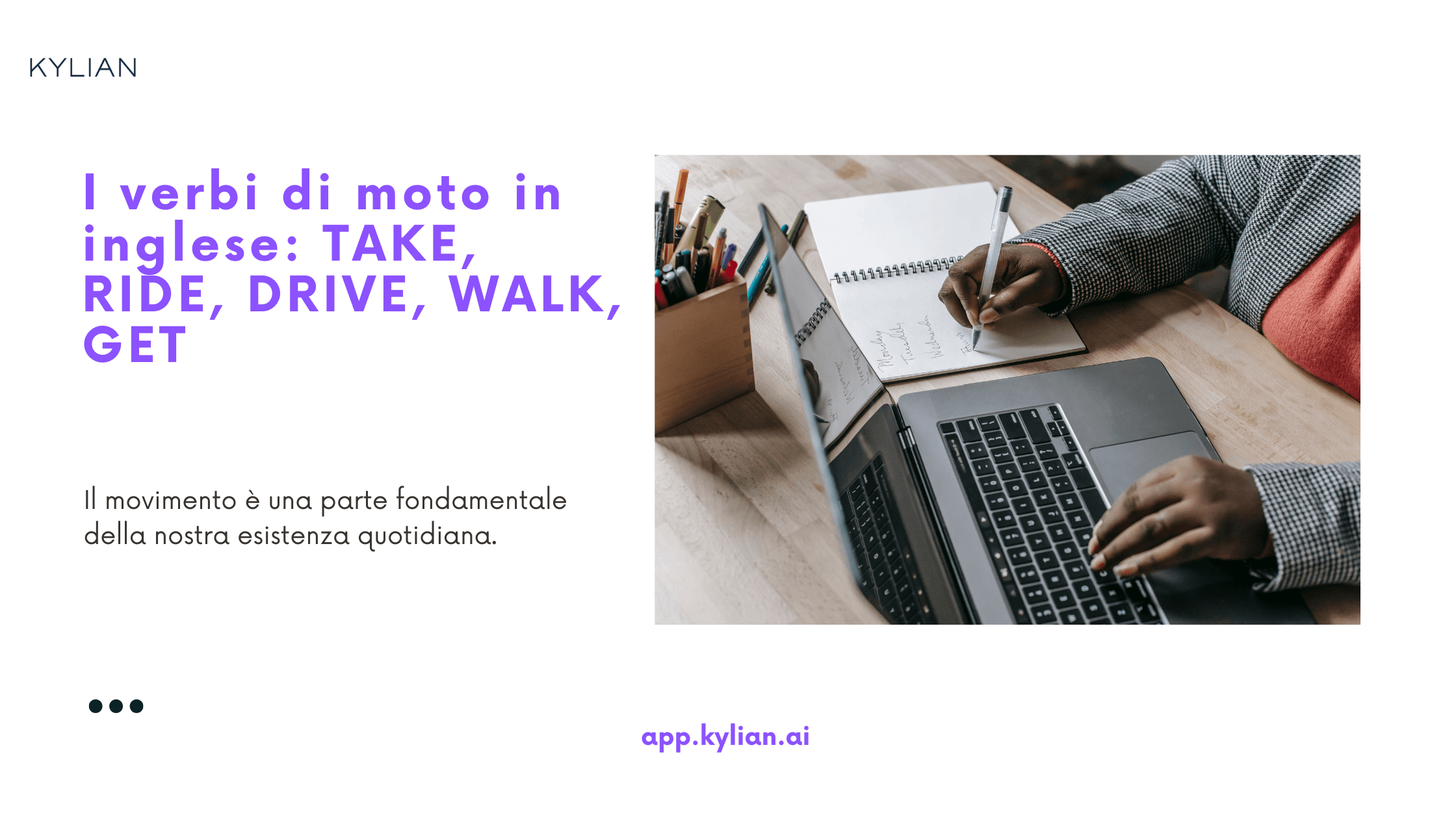 I verbi di moto in inglese: TAKE, RIDE, DRIVE, WALK, GET