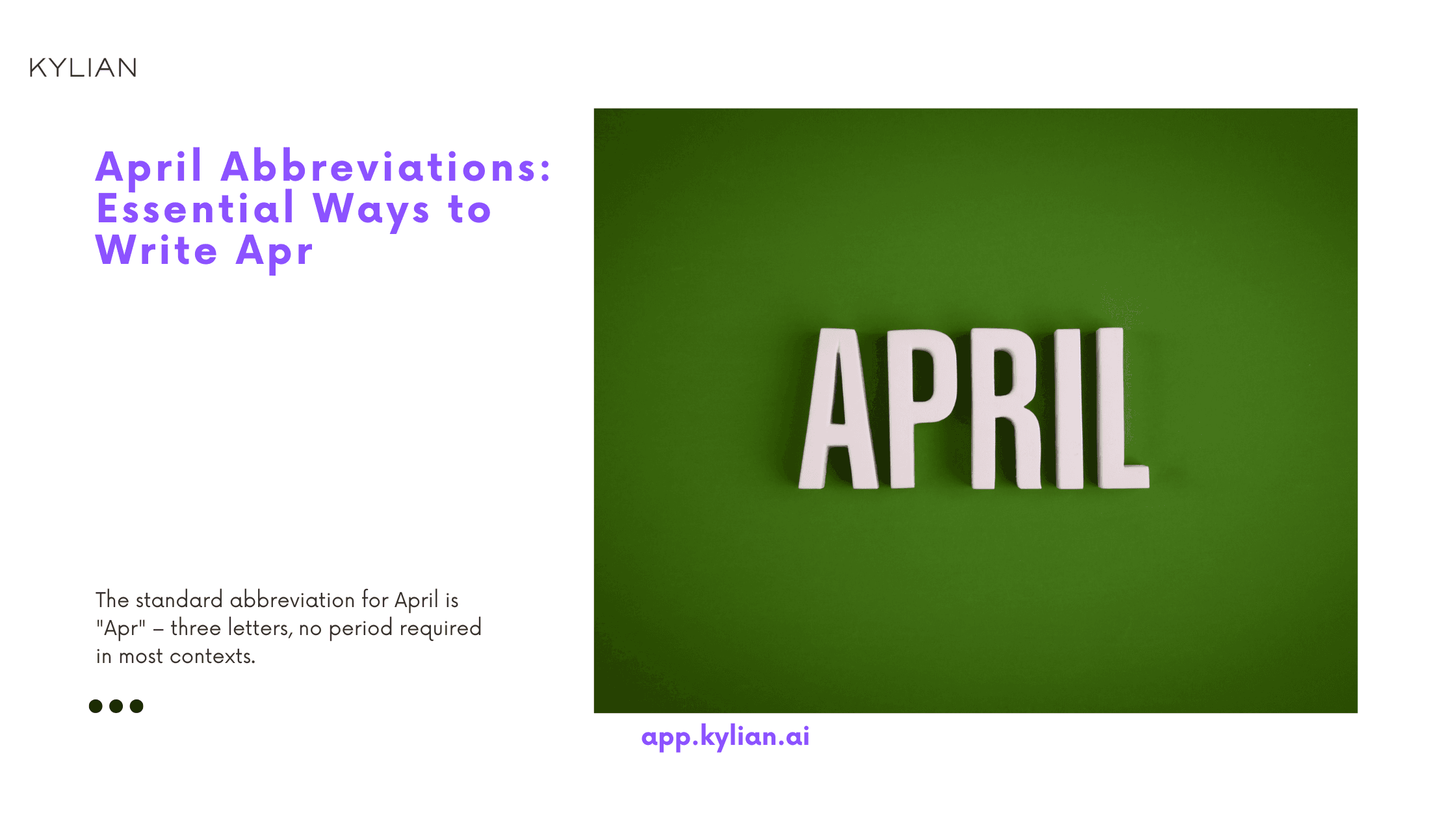 April Abbreviations: Essential Ways to Write Apr
