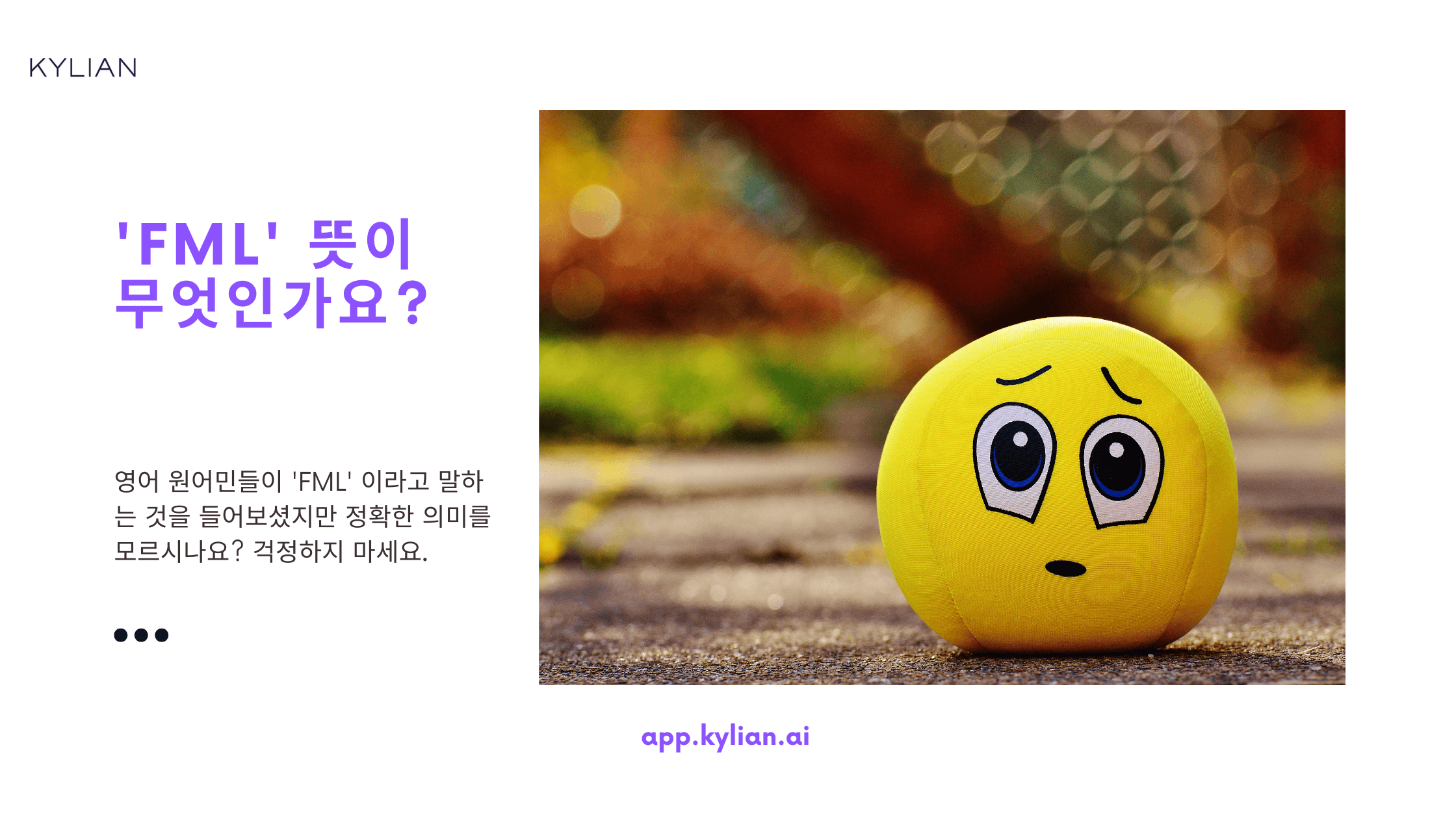 영어 줄임말, FML 무슨 뜻일까?