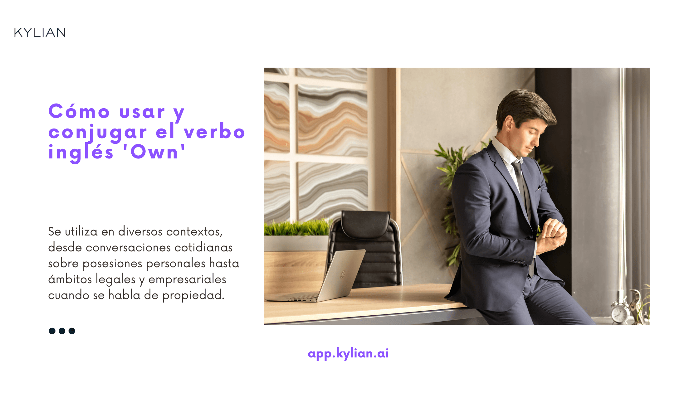 Cómo usar y conjugar el verbo inglés 'Own'