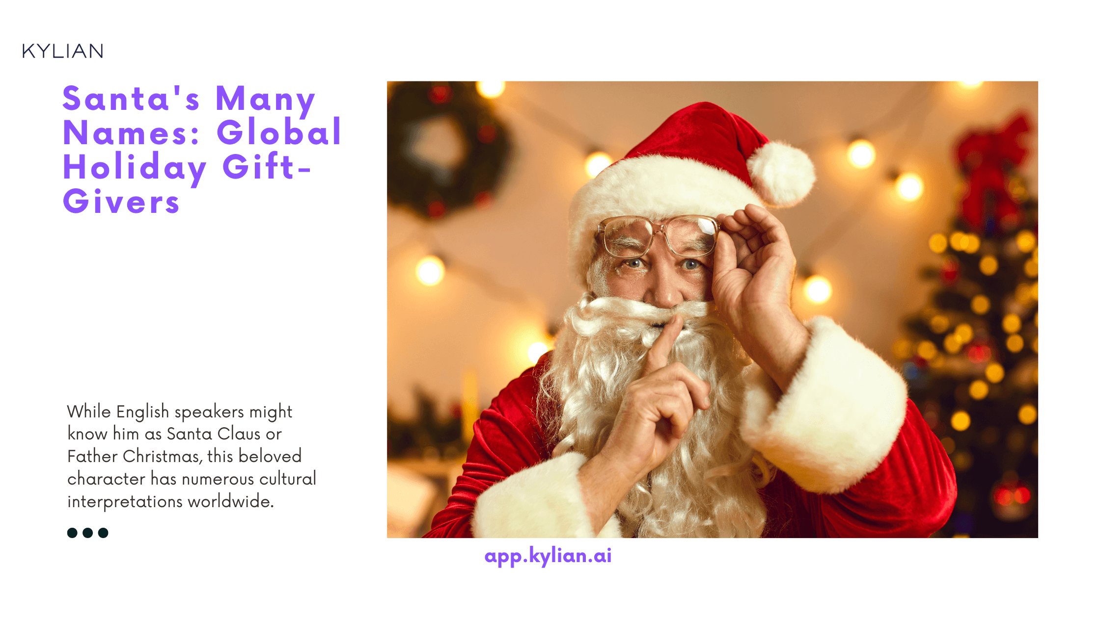 Santa's Many Names: Global Holiday Gift-Givers