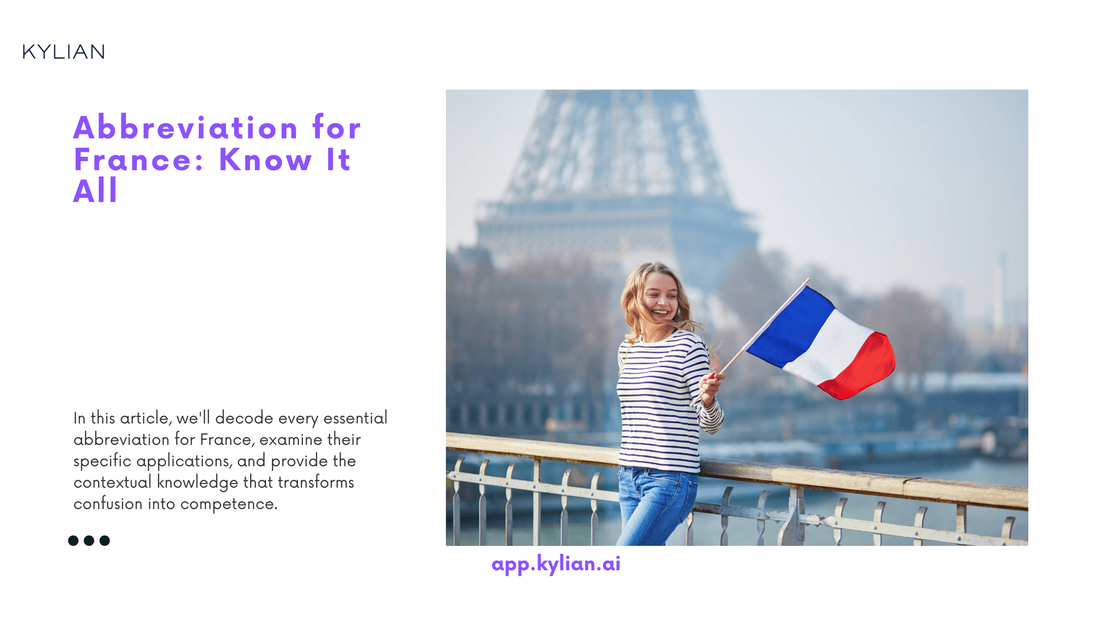 Abbreviation for France: Know It All