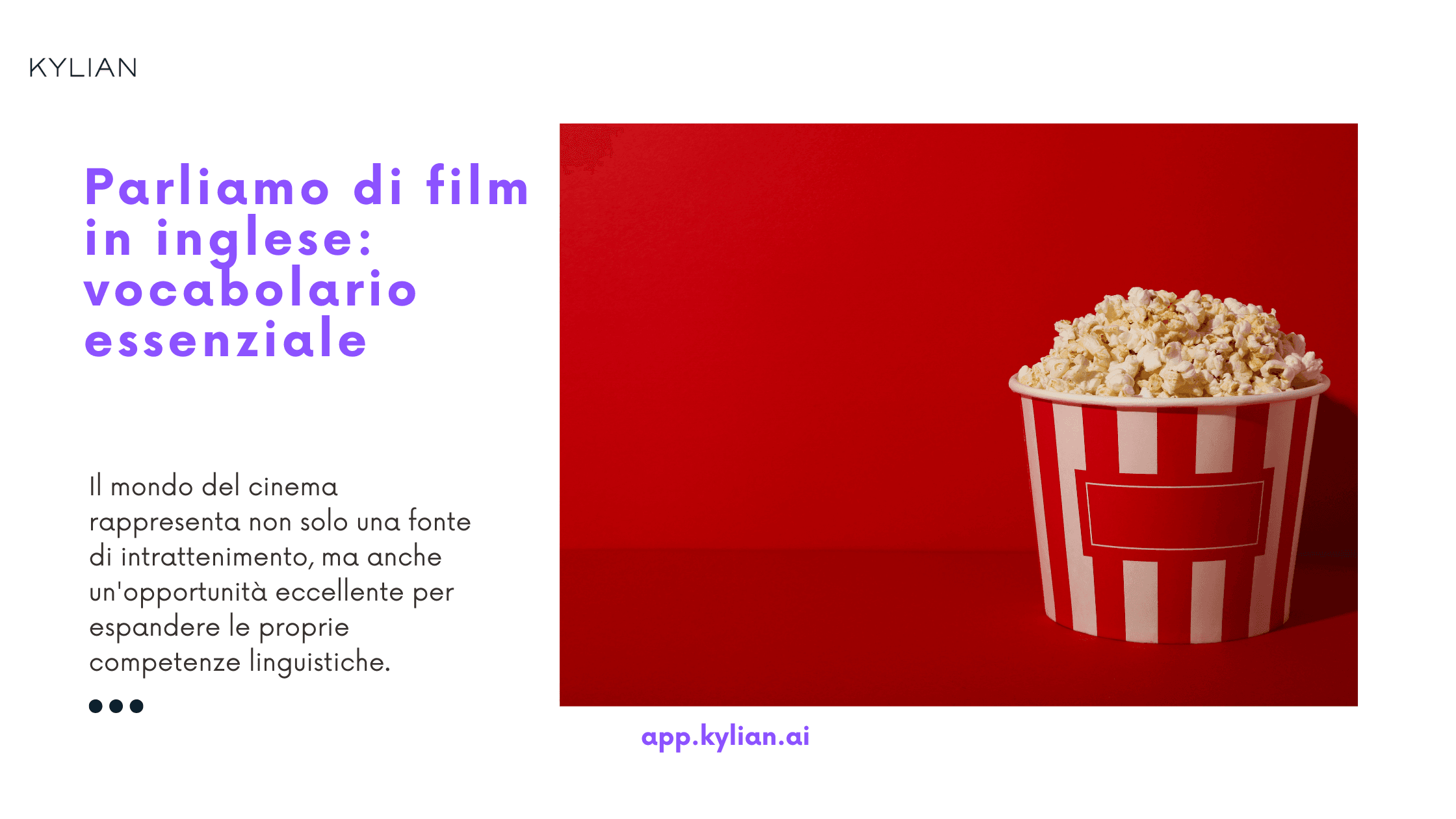 Parliamo di film in inglese: vocabolario essenziale