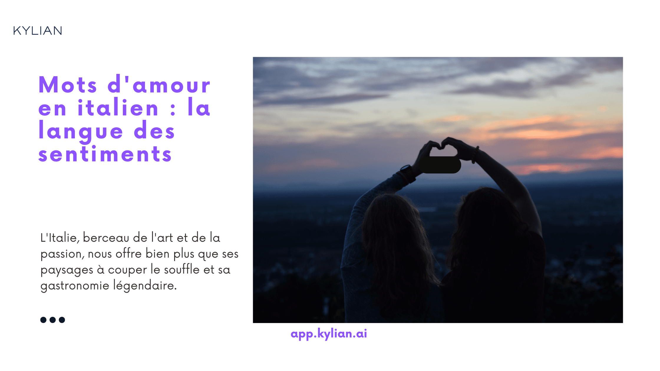 Mots d'amour en italien : la langue des sentiments