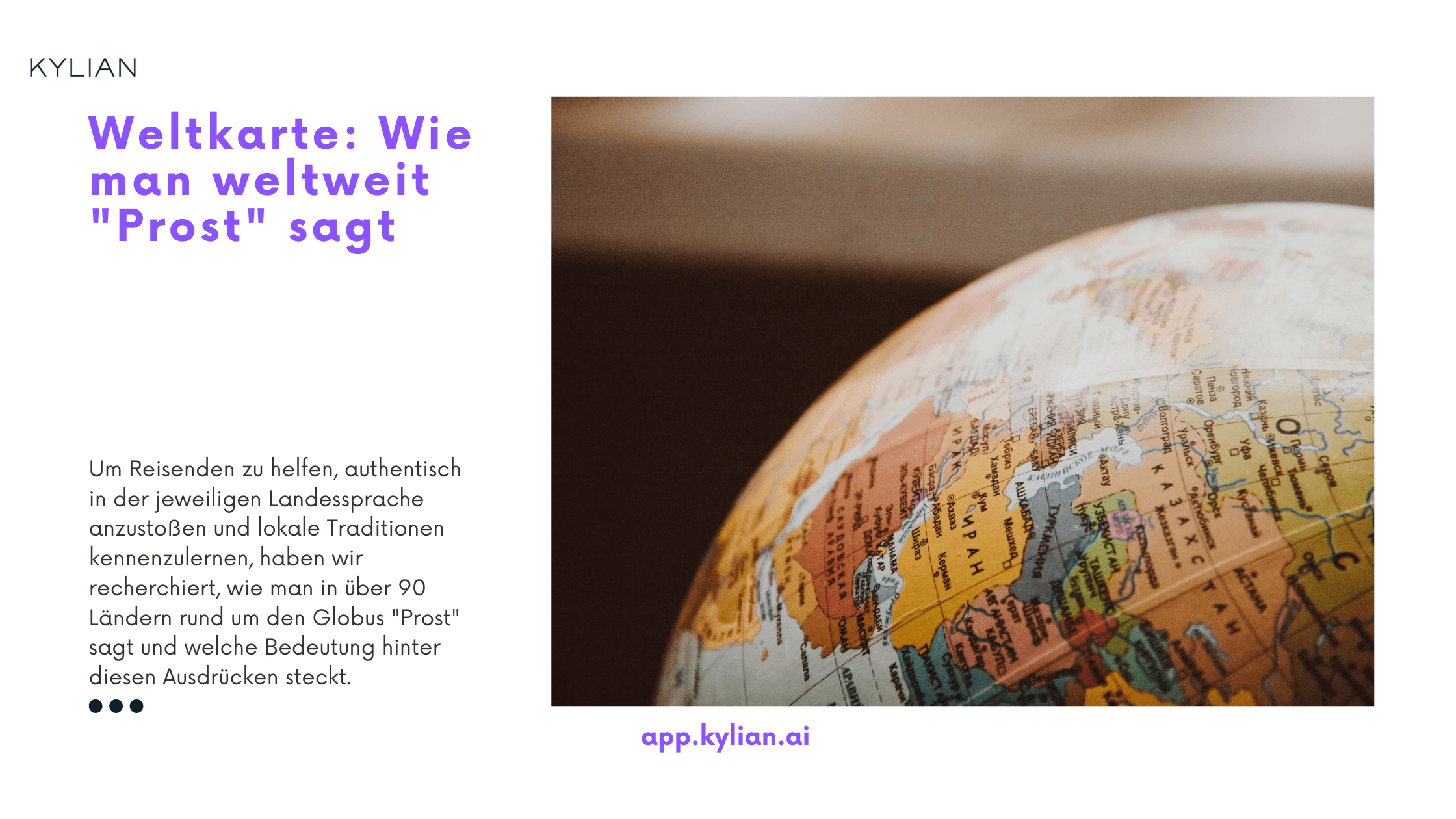 Weltkarte: Wie man weltweit "Prost" sagt