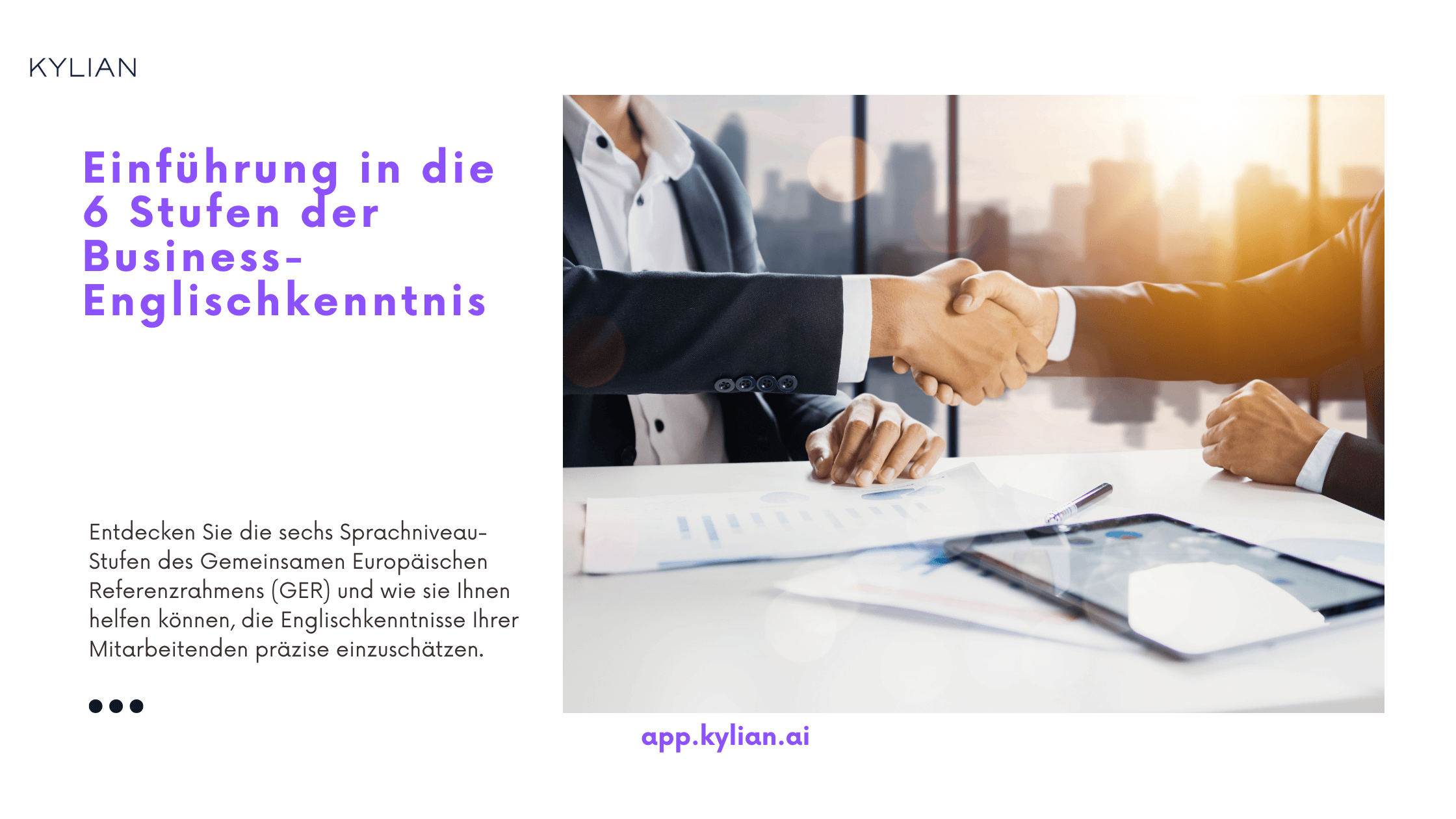 Einführung in die 6 Stufen der Business-Englischkenntnis