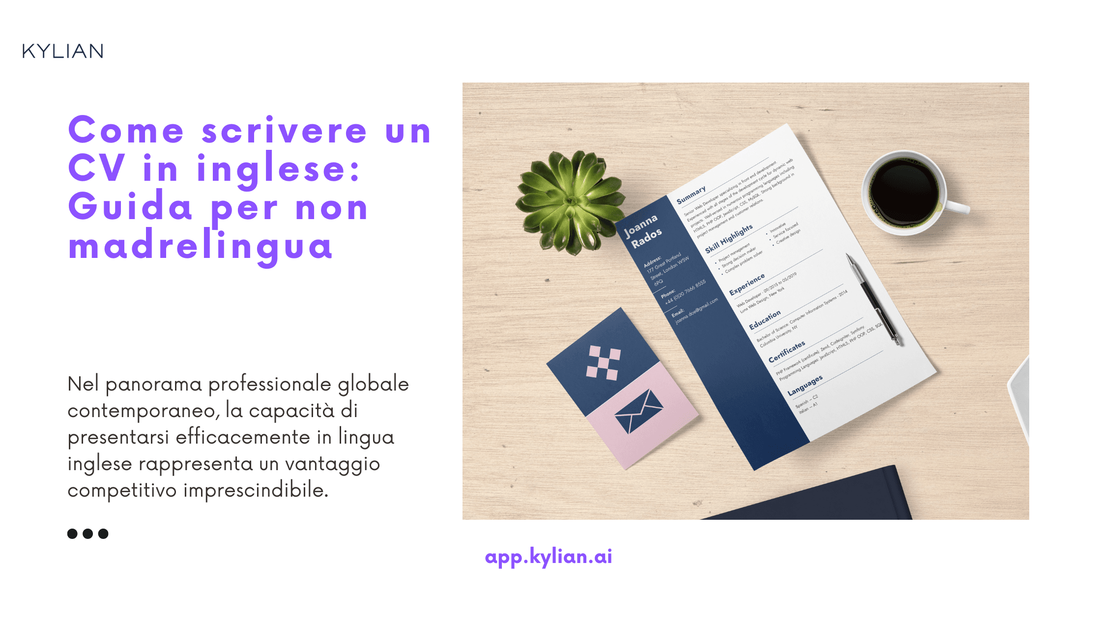 Come scrivere un CV in inglese: Guida per non madrelingua