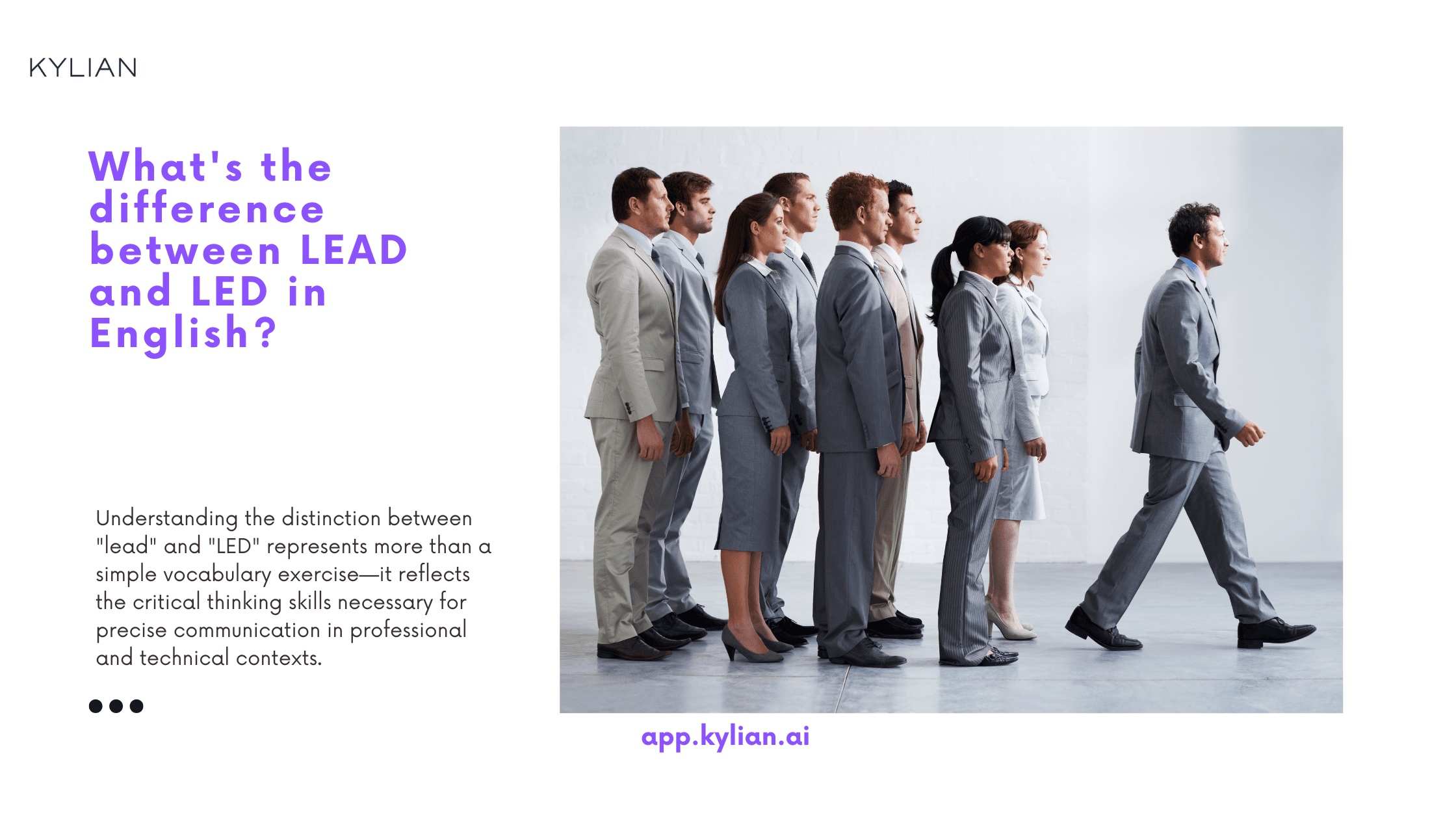 What's the difference between LEAD and LED in English?