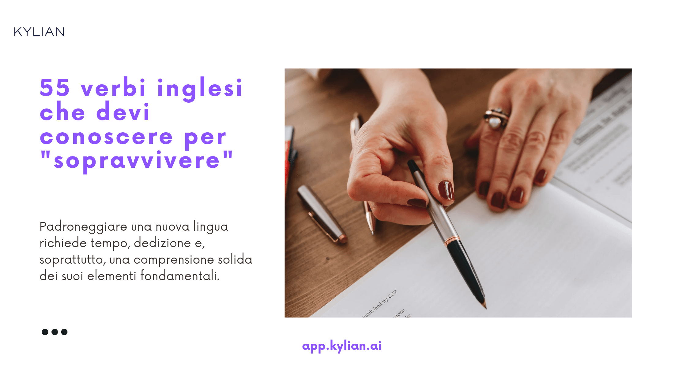 55 verbi inglesi che devi conoscere per "sopravvivere"