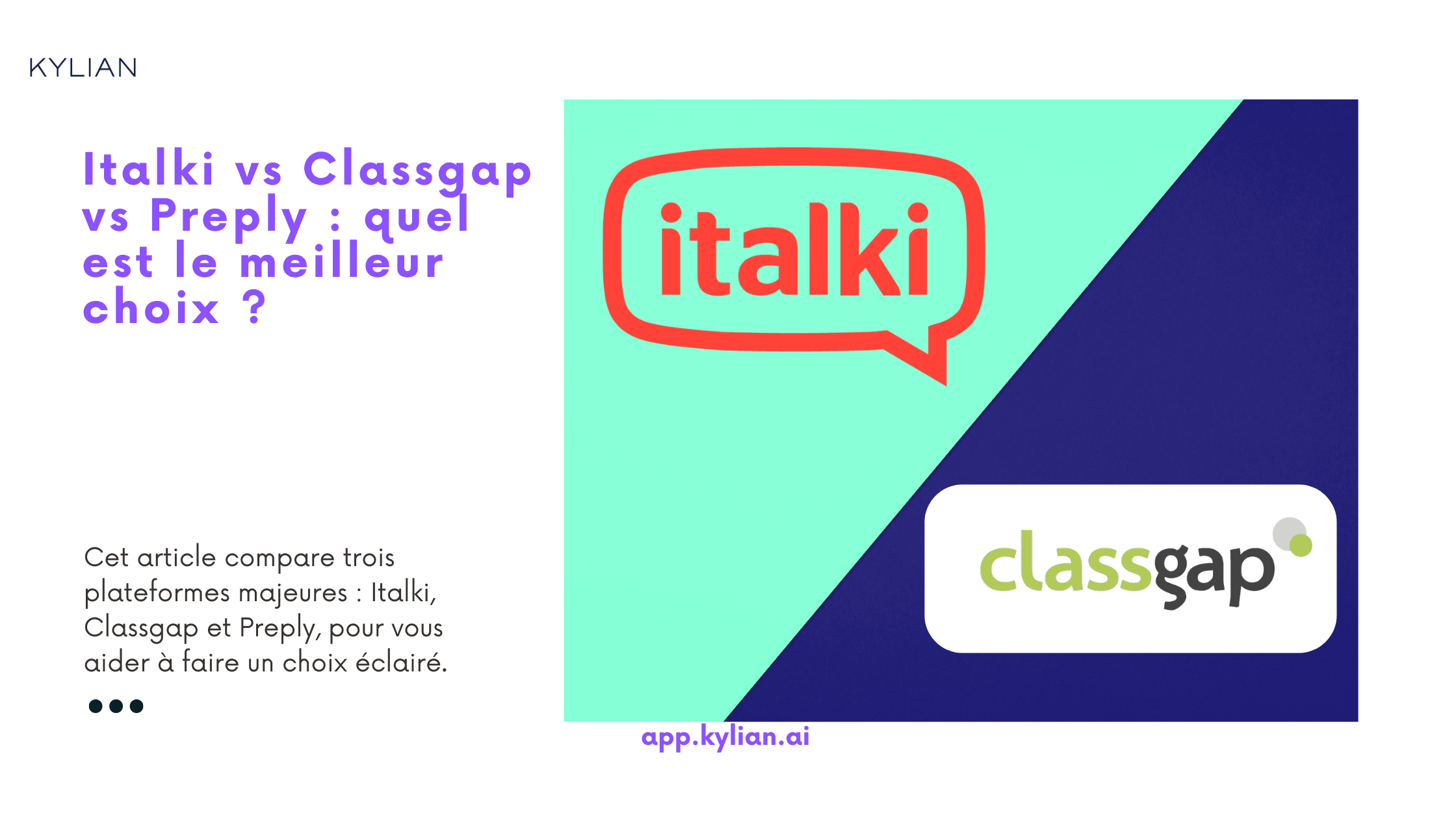 Italki vs Classgap vs Preply : quel est le meilleur choix ?