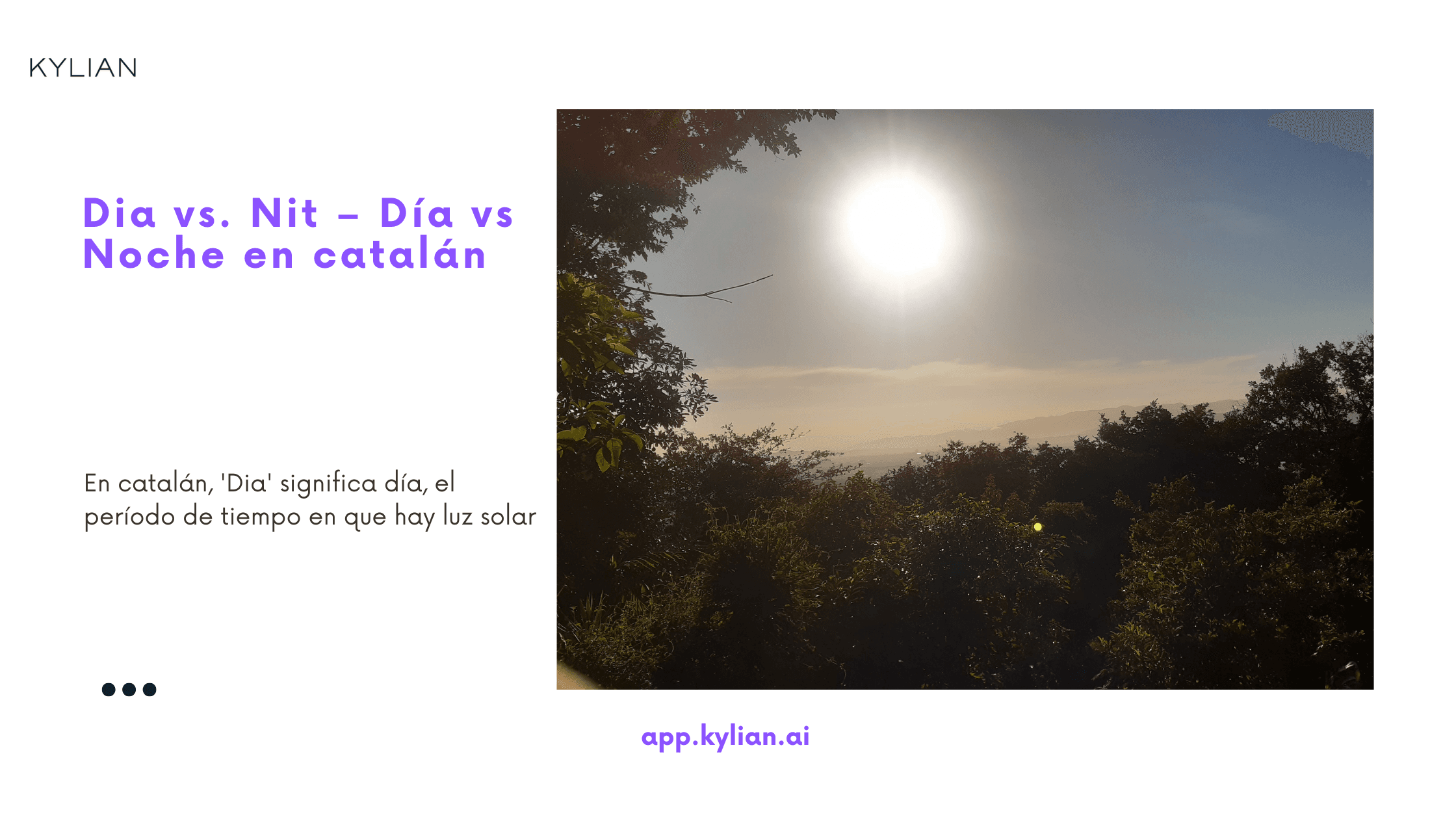 Dia vs. Nit – Día vs Noche en catalán