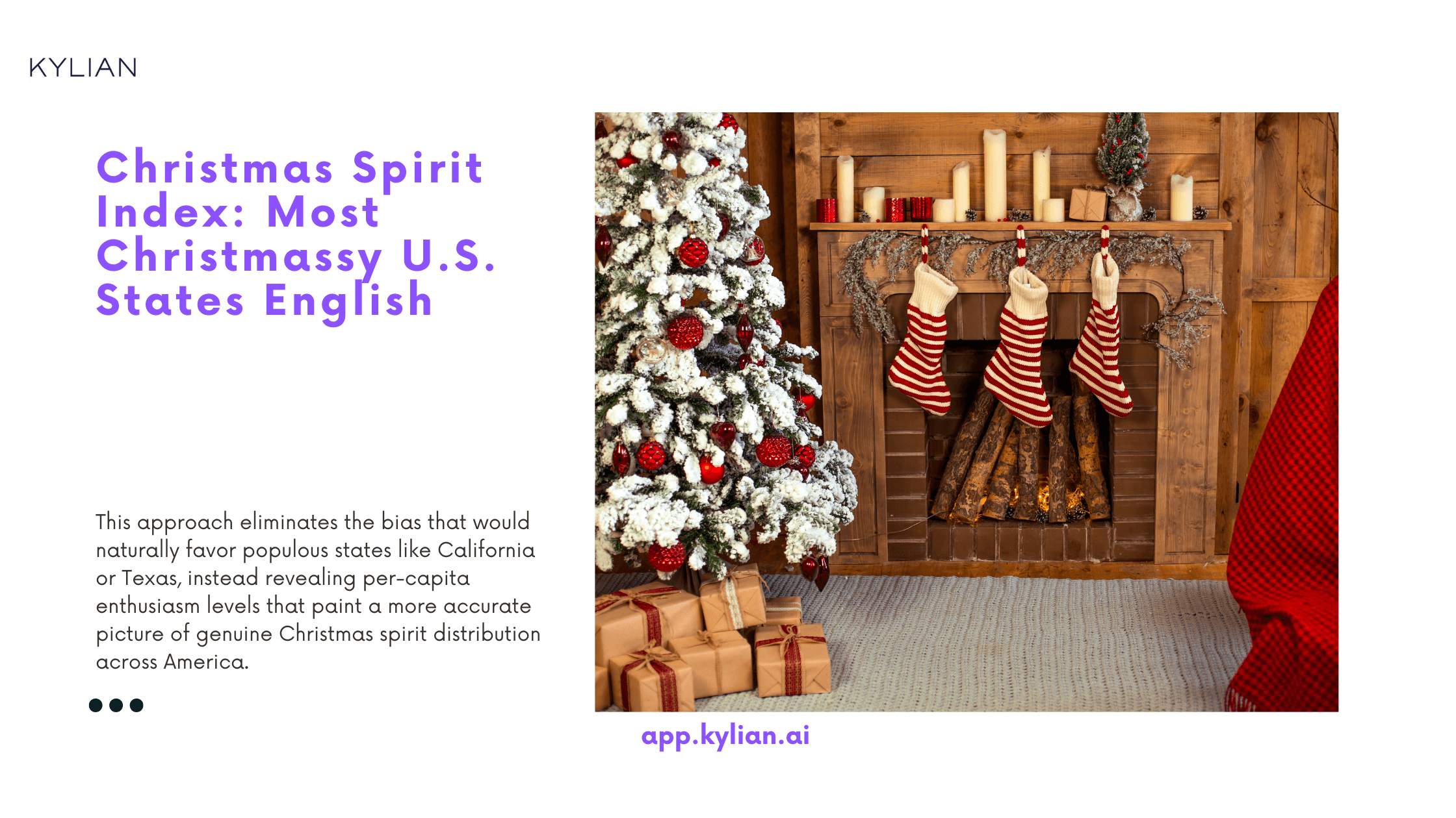 Christmas Spirit Index: Most Christmassy U.S. States English