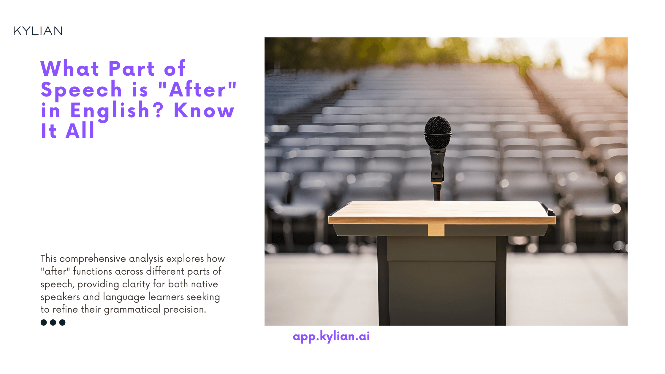 What Part of Speech is "After" in English? Know It All
