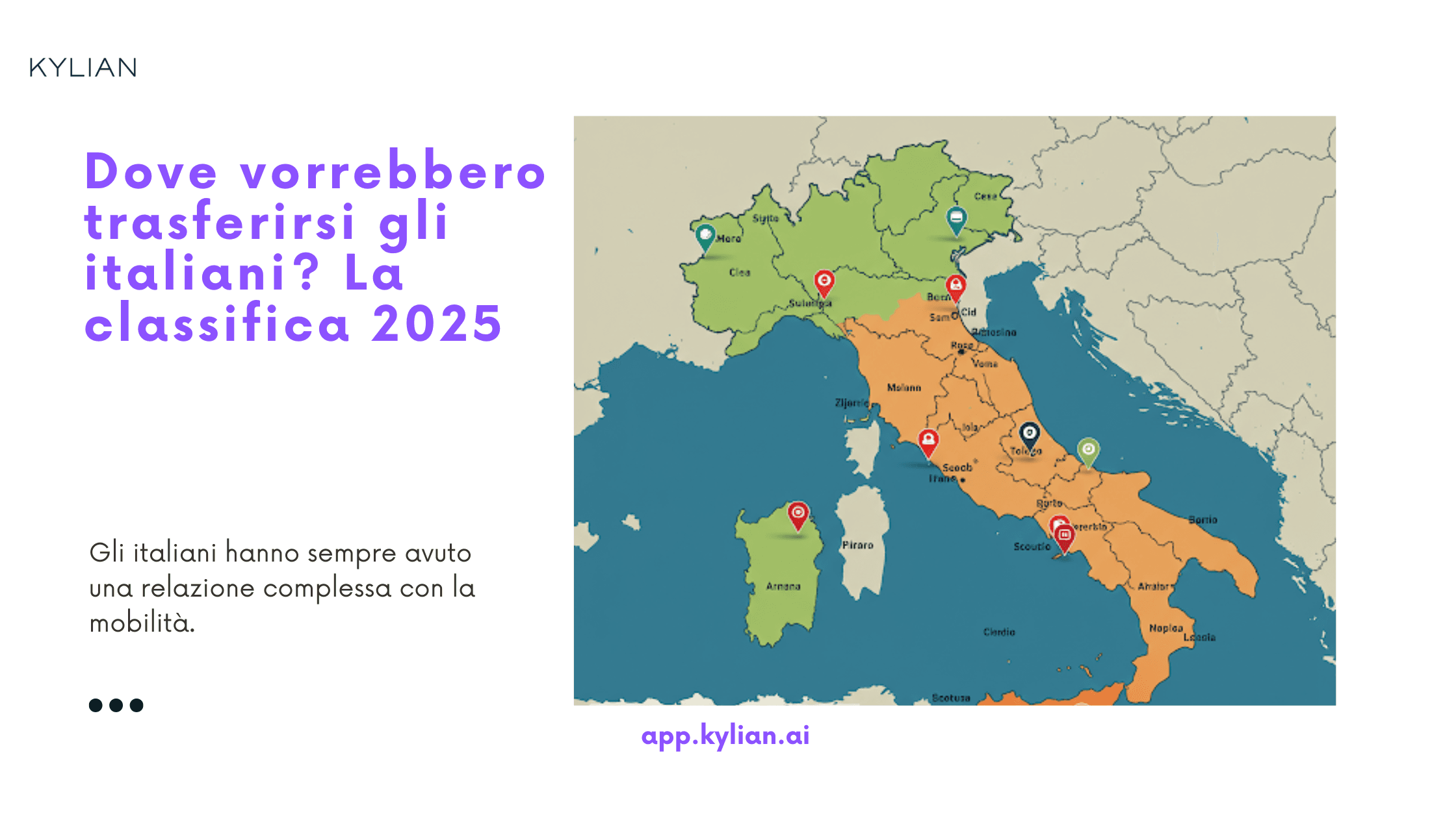 Dove vorrebbero trasferirsi gli italiani? La classifica 2025