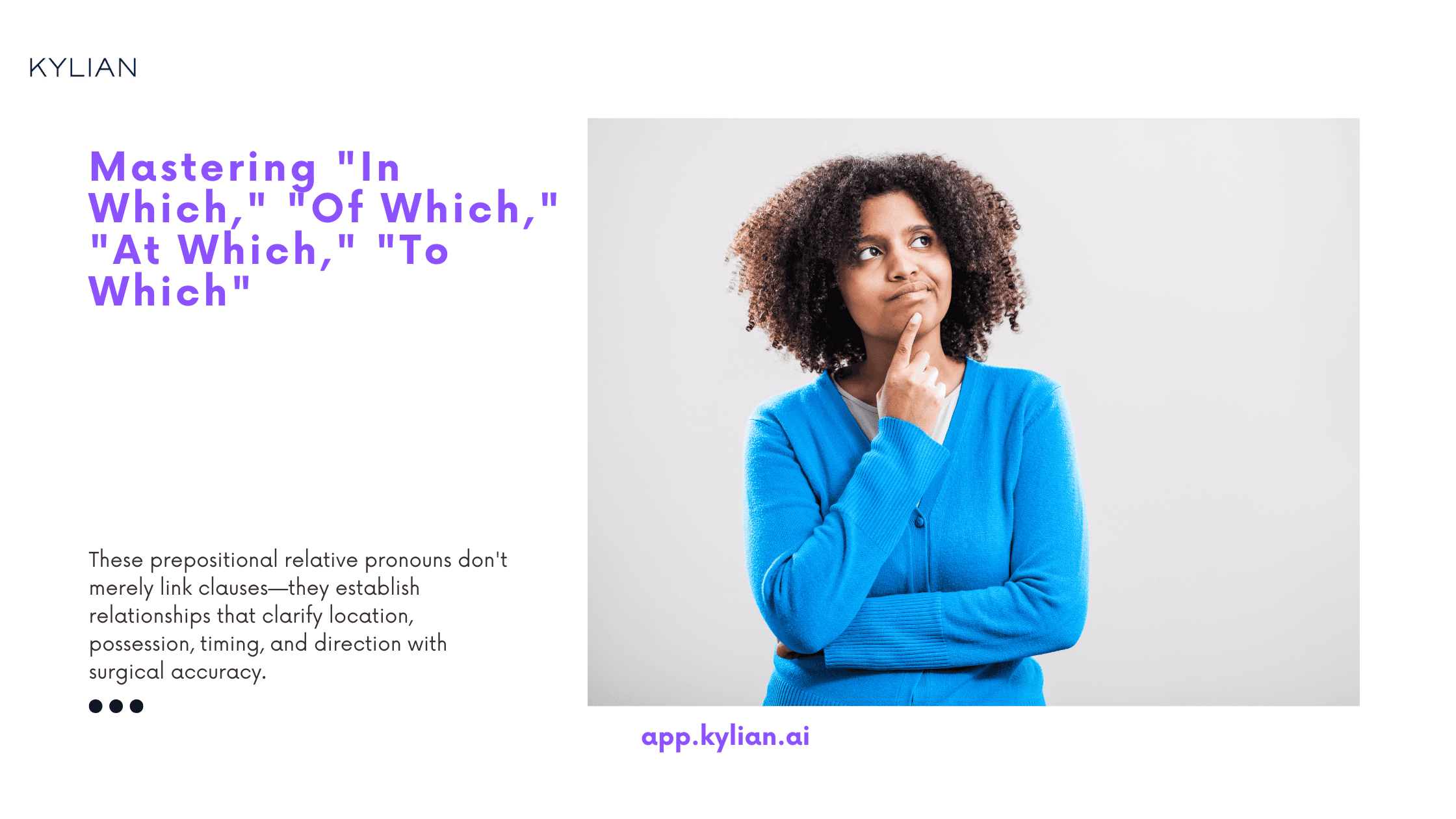 Mastering "In Which," "Of Which," "At Which," "To Which"