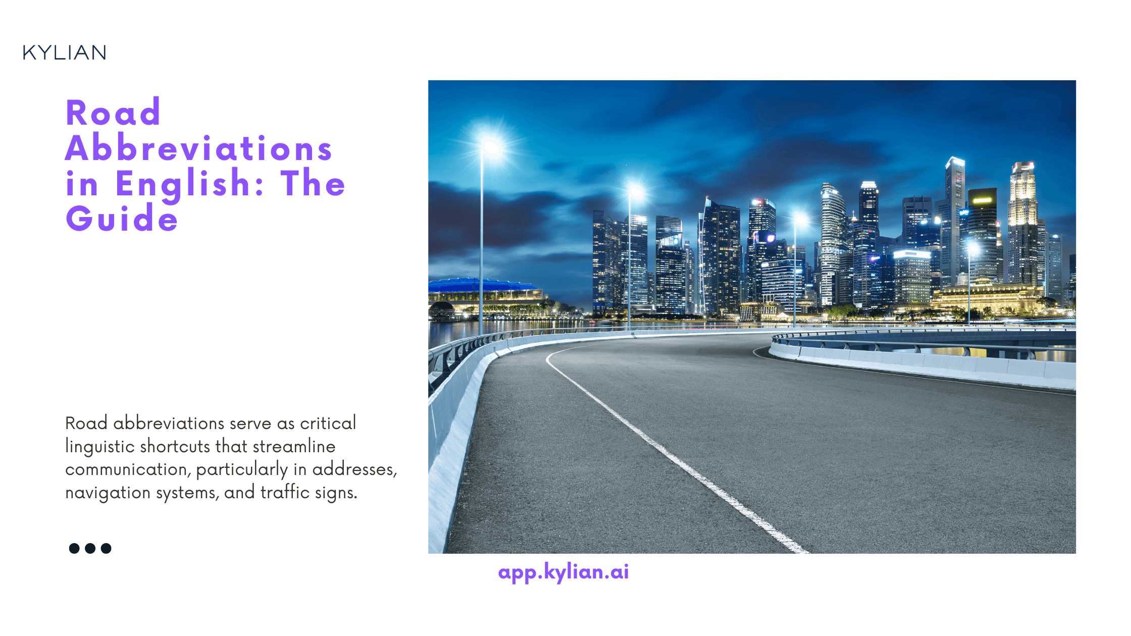 Road Abbreviations in English: The Guide
