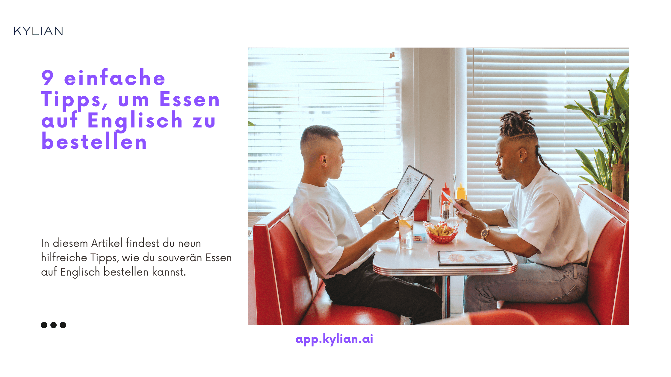 9 einfache Tipps, um Essen auf Englisch zu bestellen