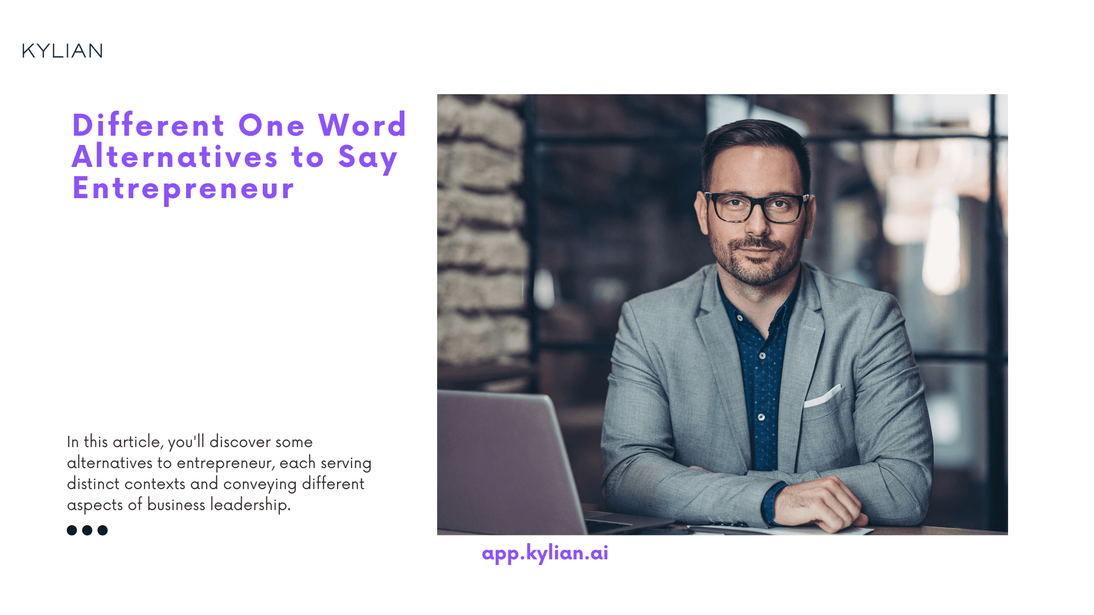 Different One Word Alternatives to Say Entrepreneur