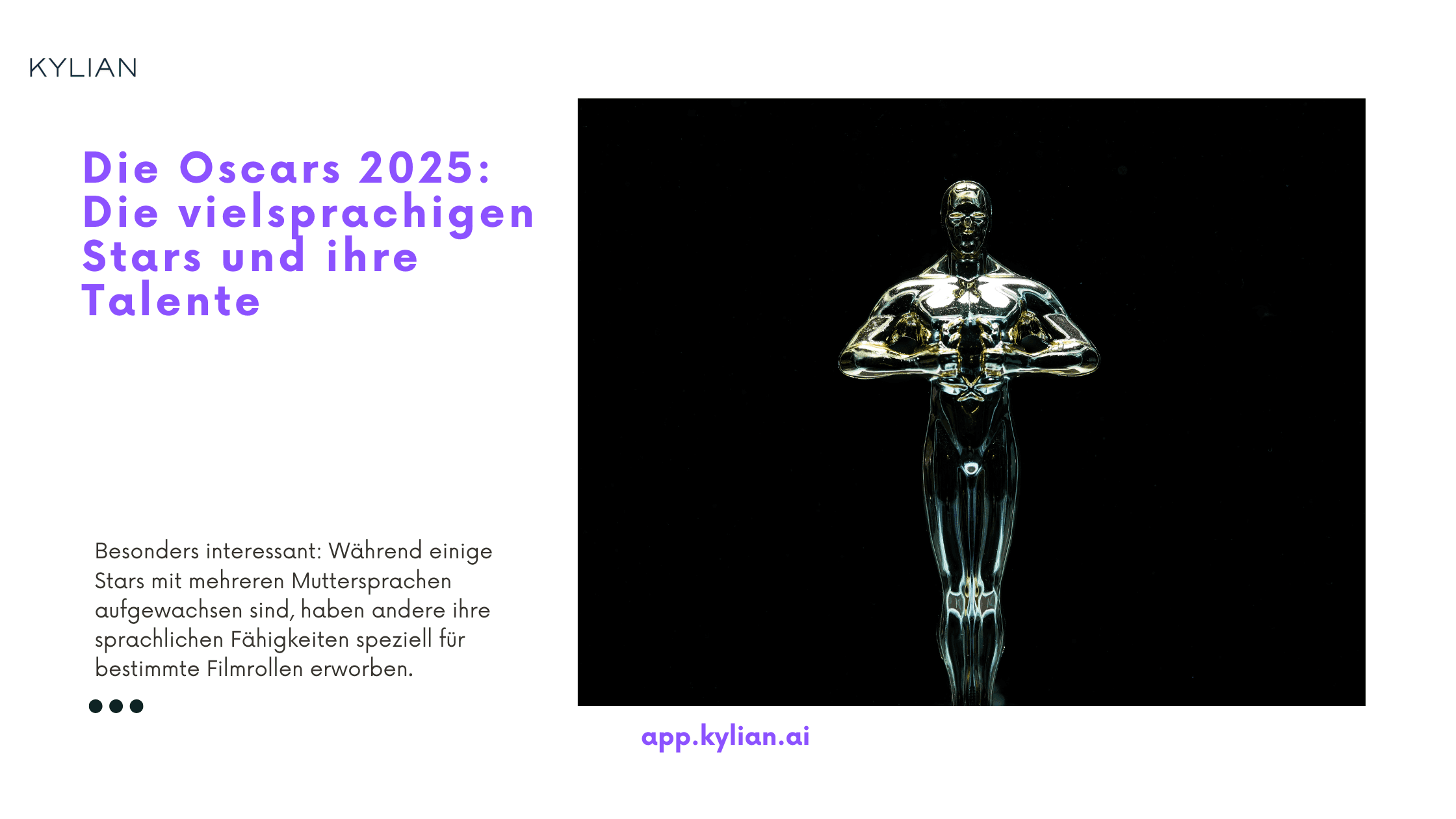 Die Oscars 2025: Die vielsprachigen Stars und ihre Talente