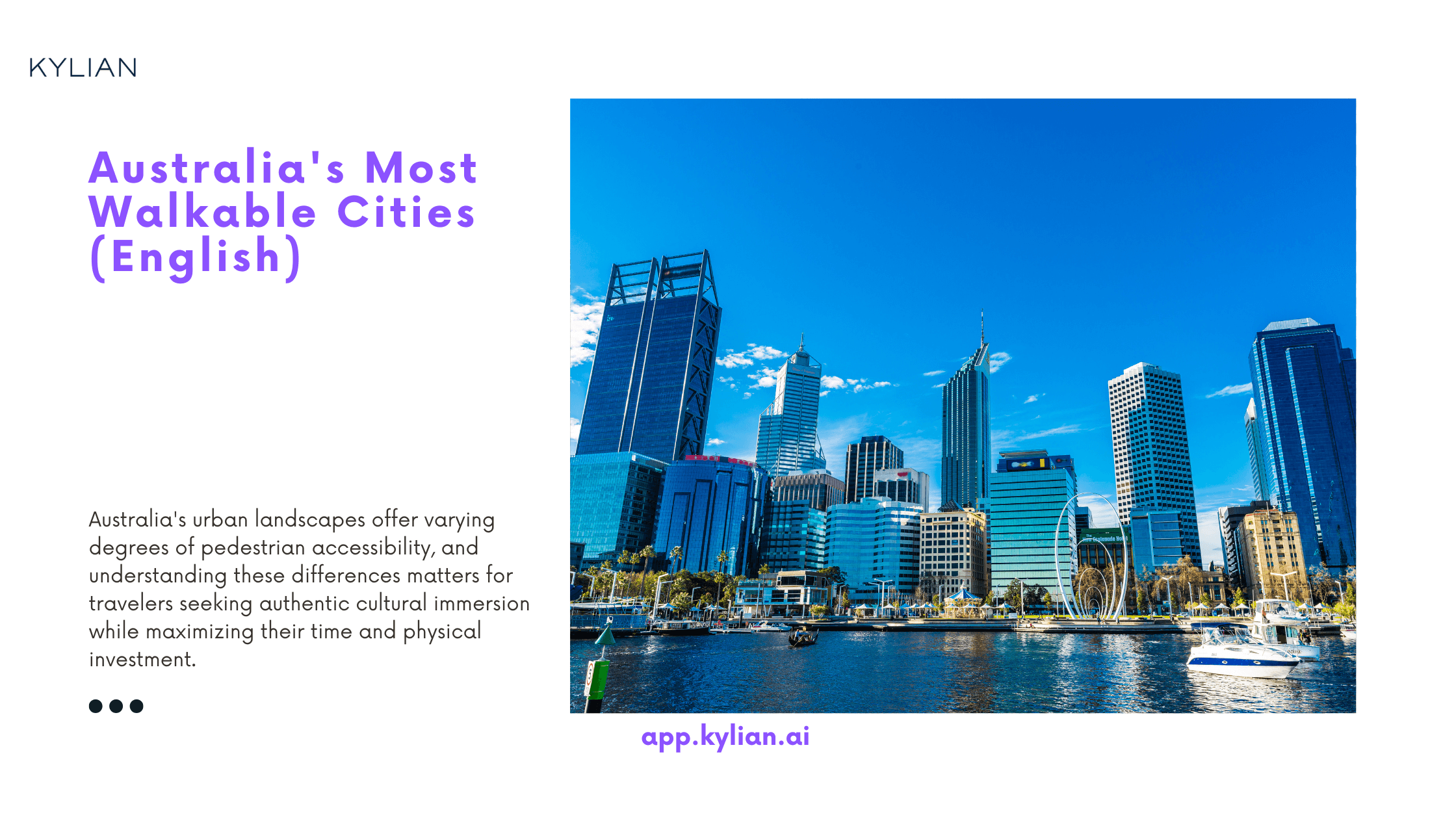 Australia's Most Walkable Cities (English)