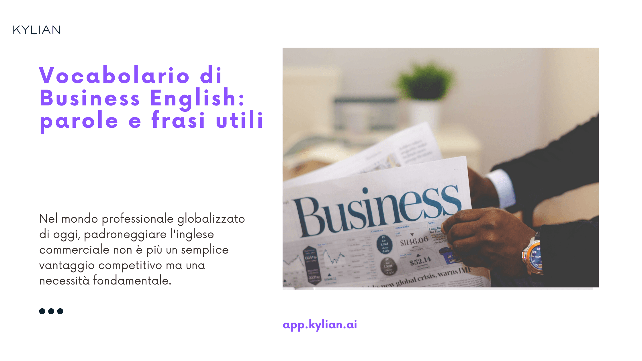 Vocabolario di Business English: parole e frasi utili