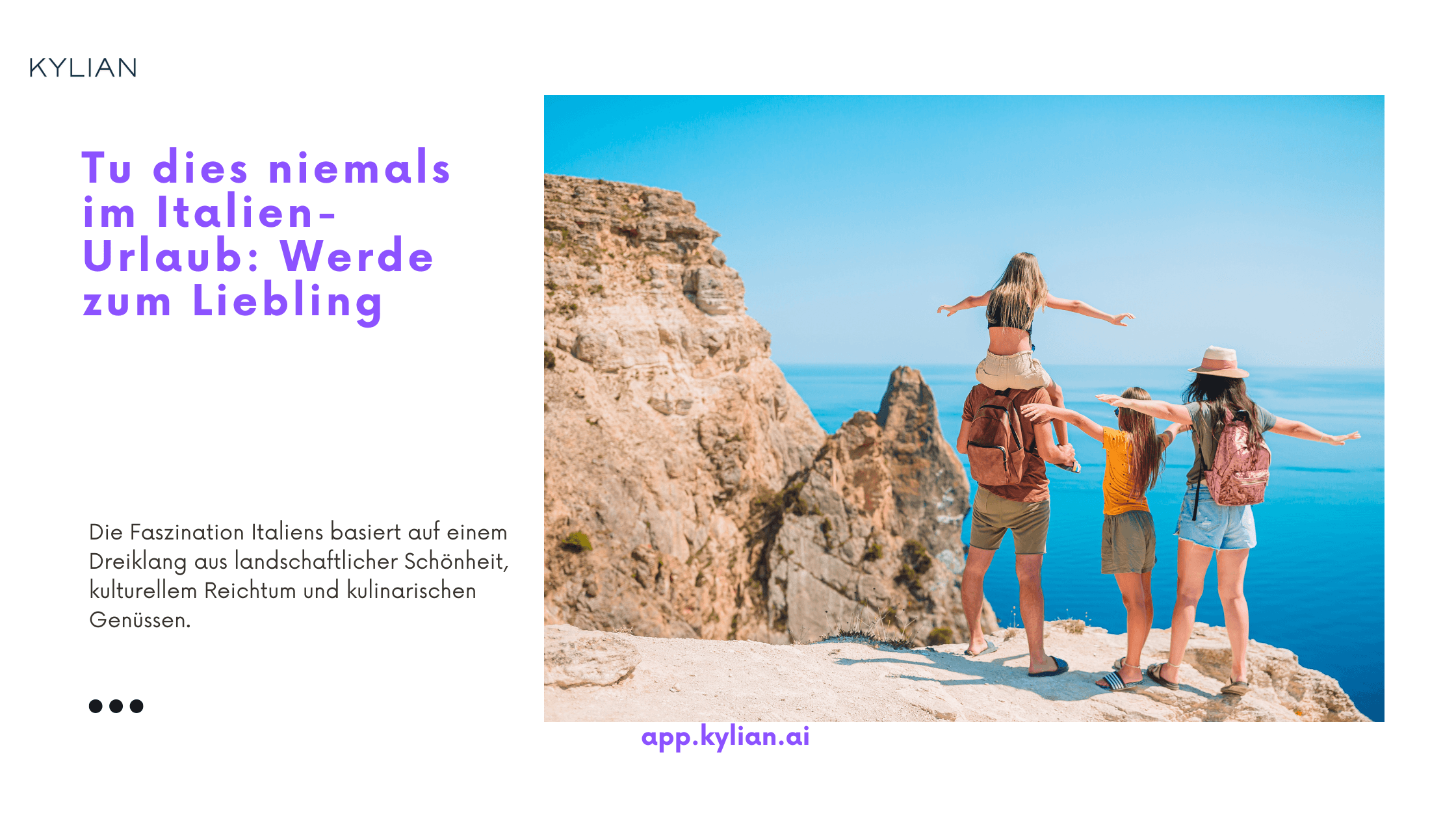 Tu dies niemals im Italien-Urlaub: Werde zum Liebling