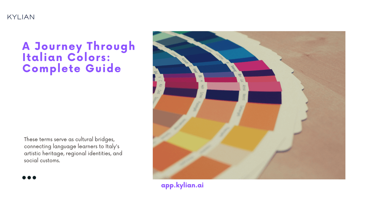 Italian Colora A Journey Through Italian Colors: Complete Guide